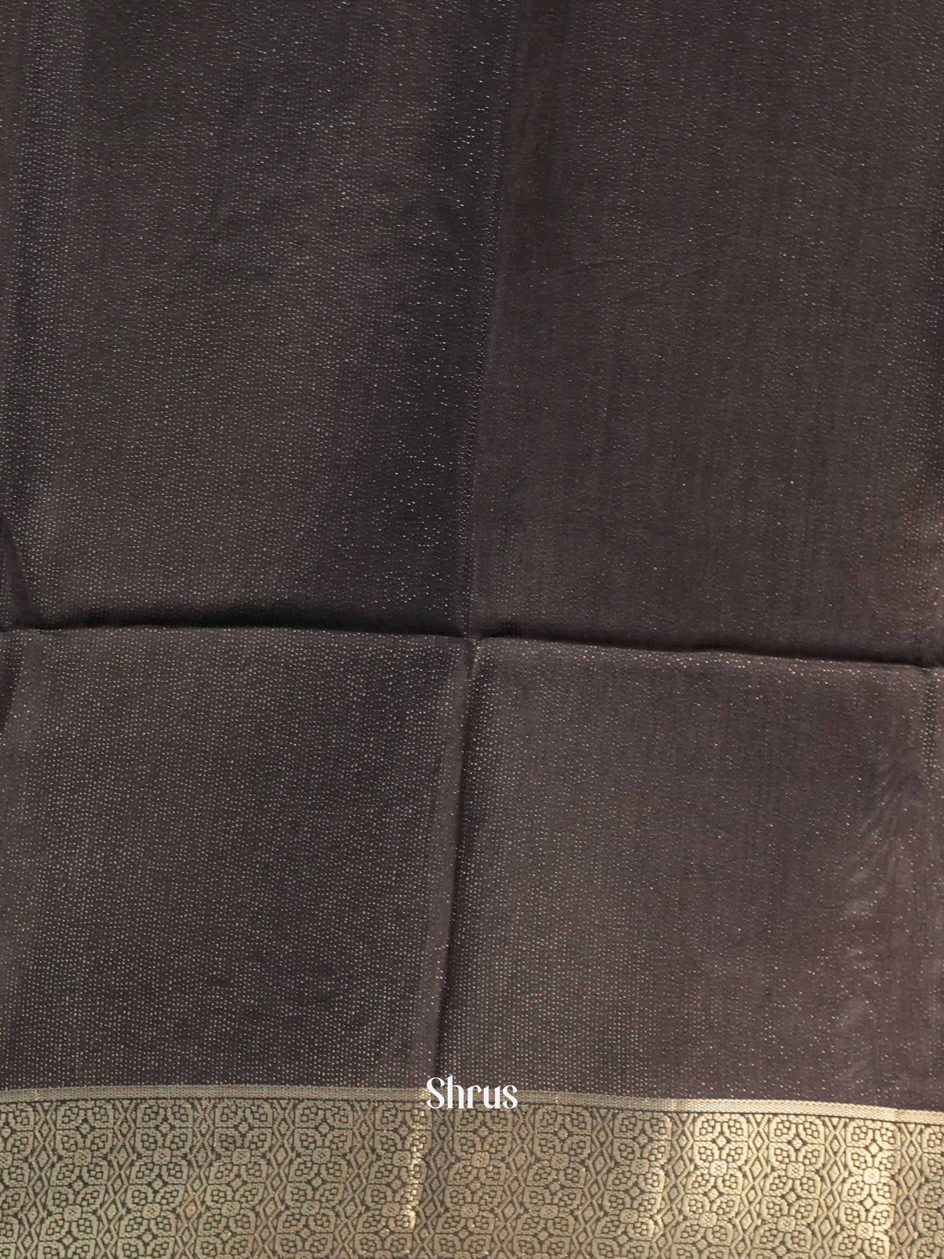 Black - Printed chanderi Saree -1