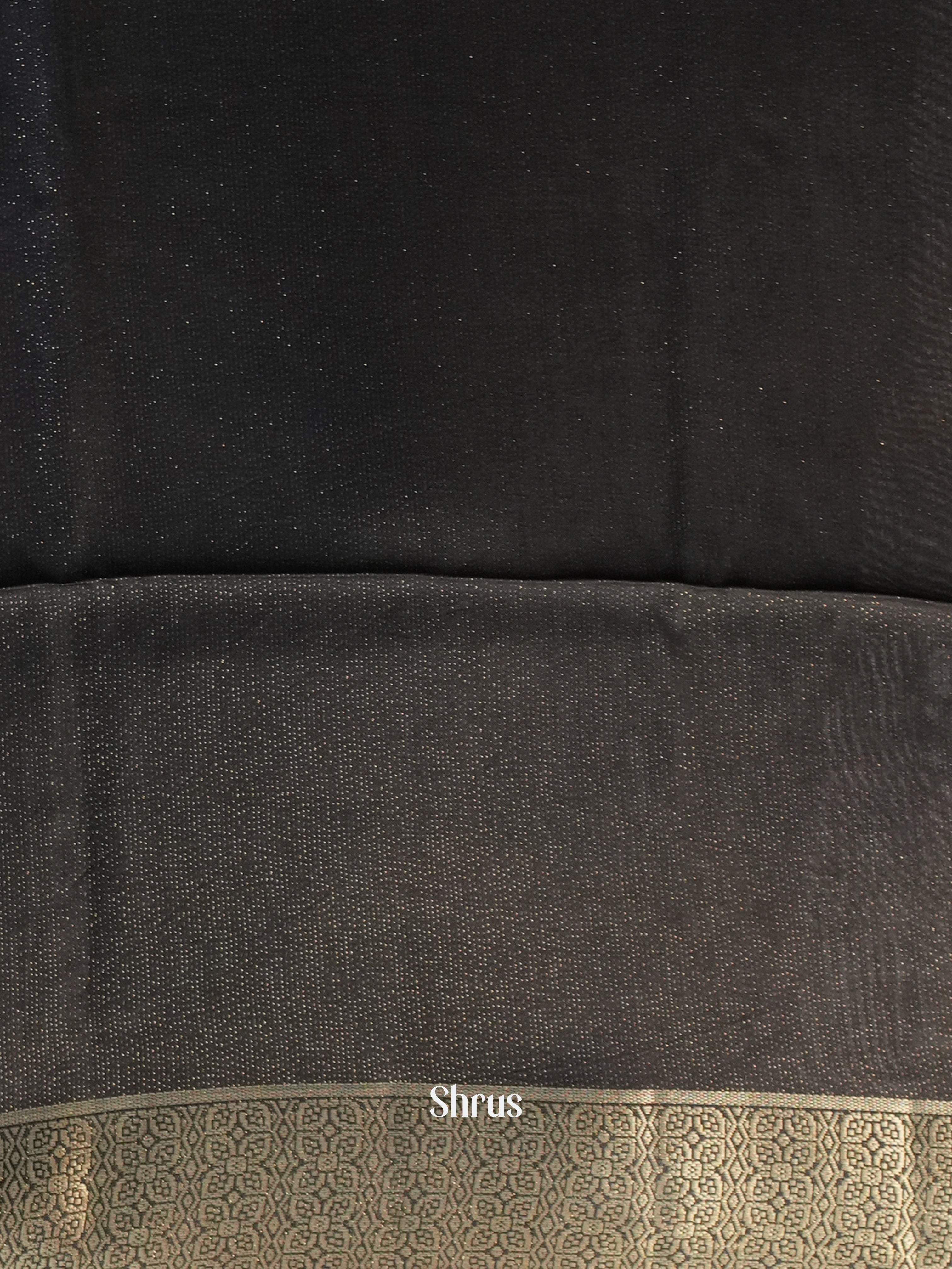 Black - Printed chanderi Saree -1