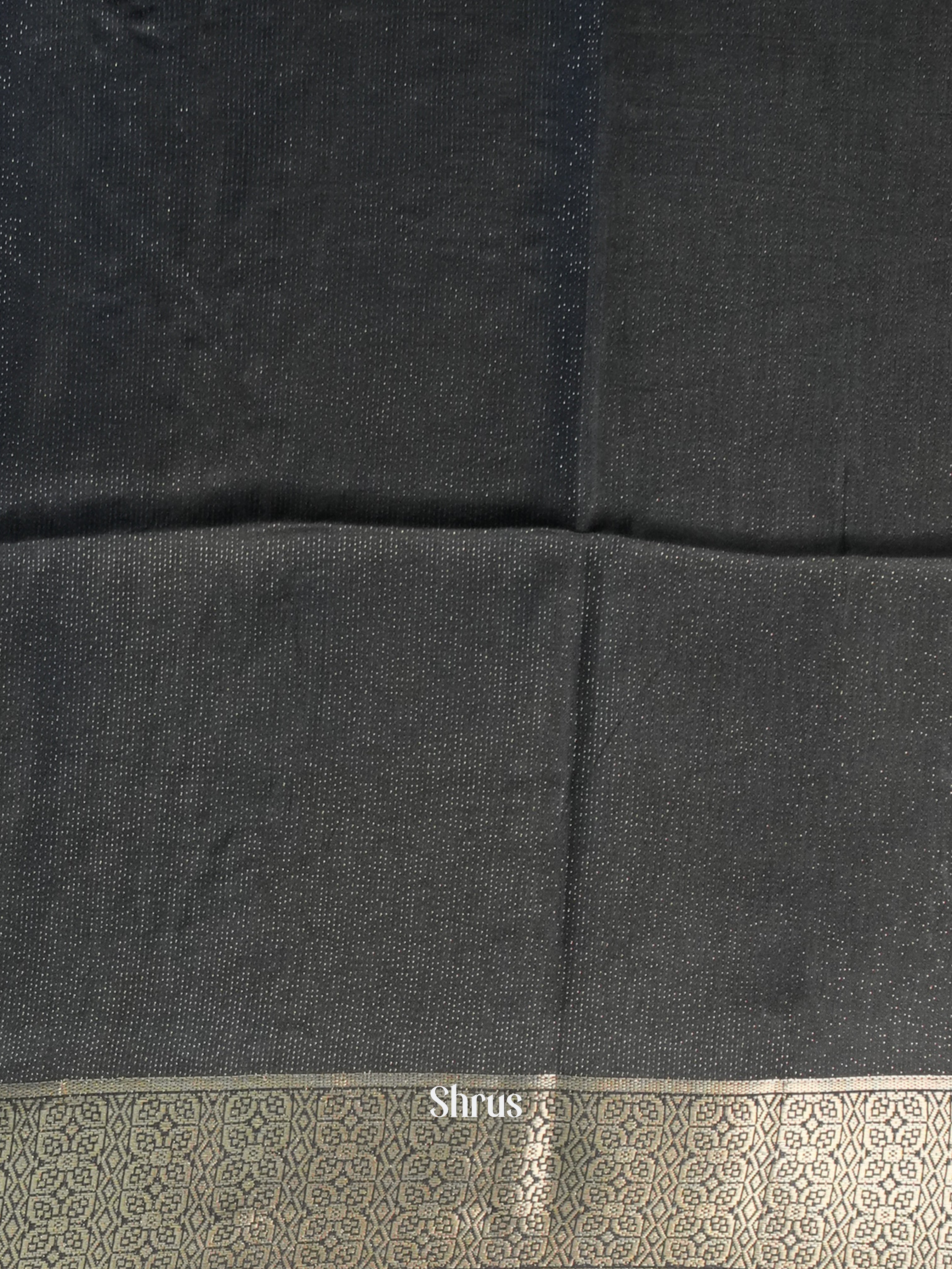 Wine & Grey - Printed chanderi Saree - Shop on Shrus.com