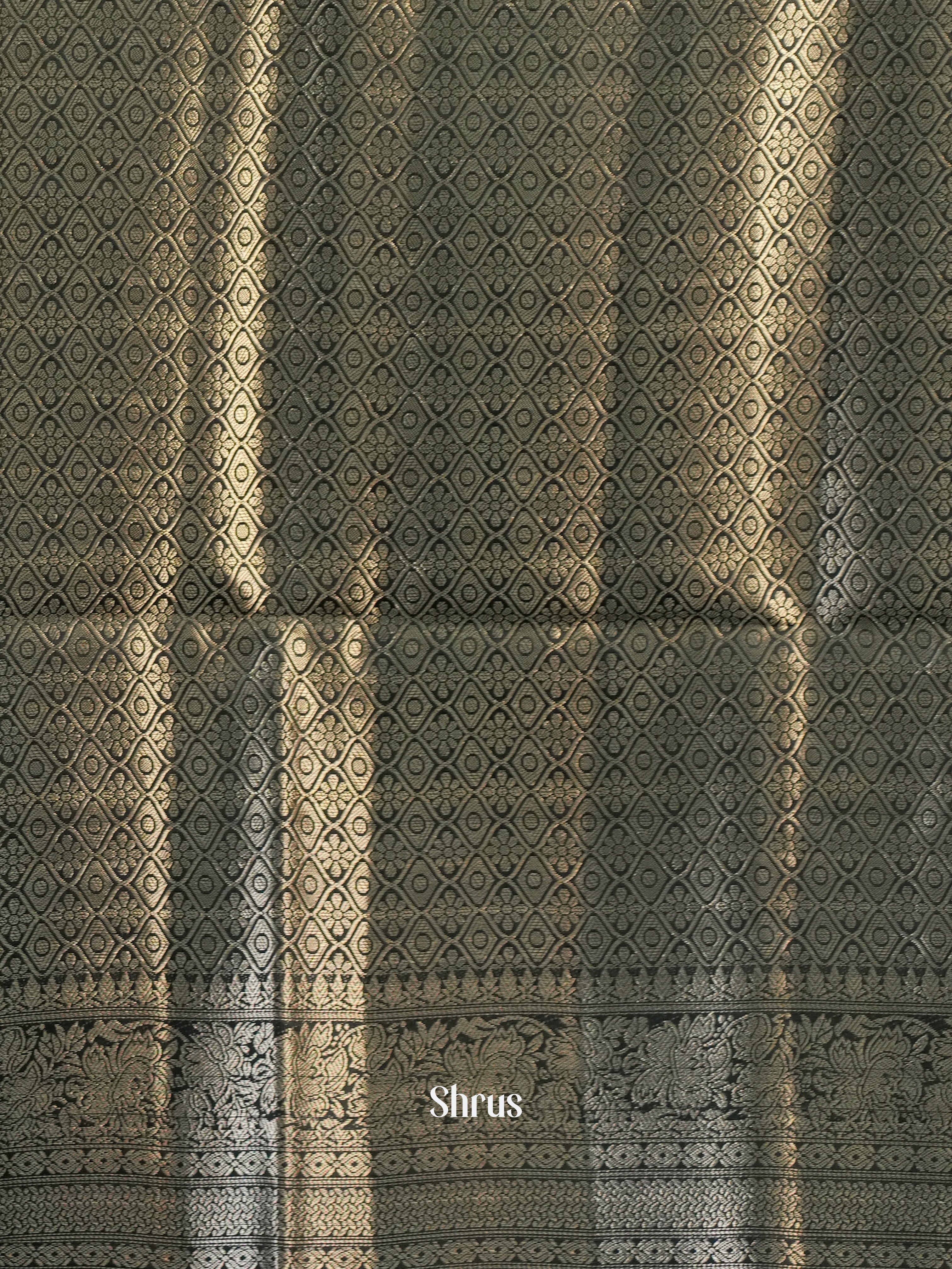 Black- Printed chanderi Saree -1