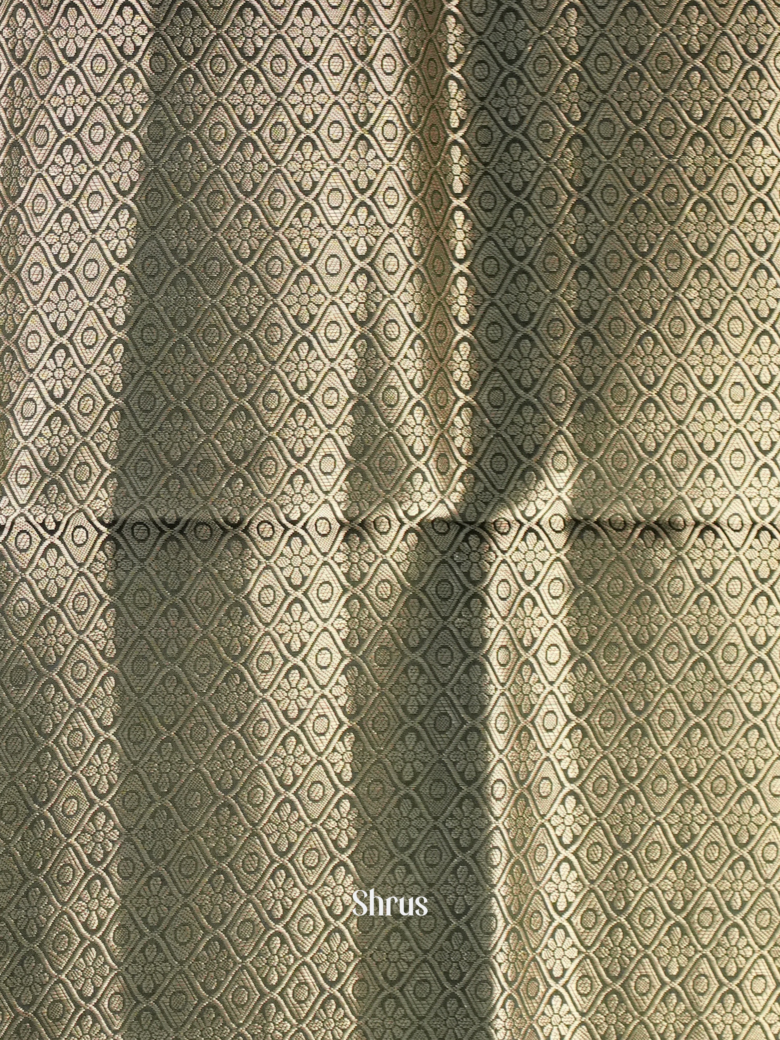 Green - Printed chanderi Saree-1