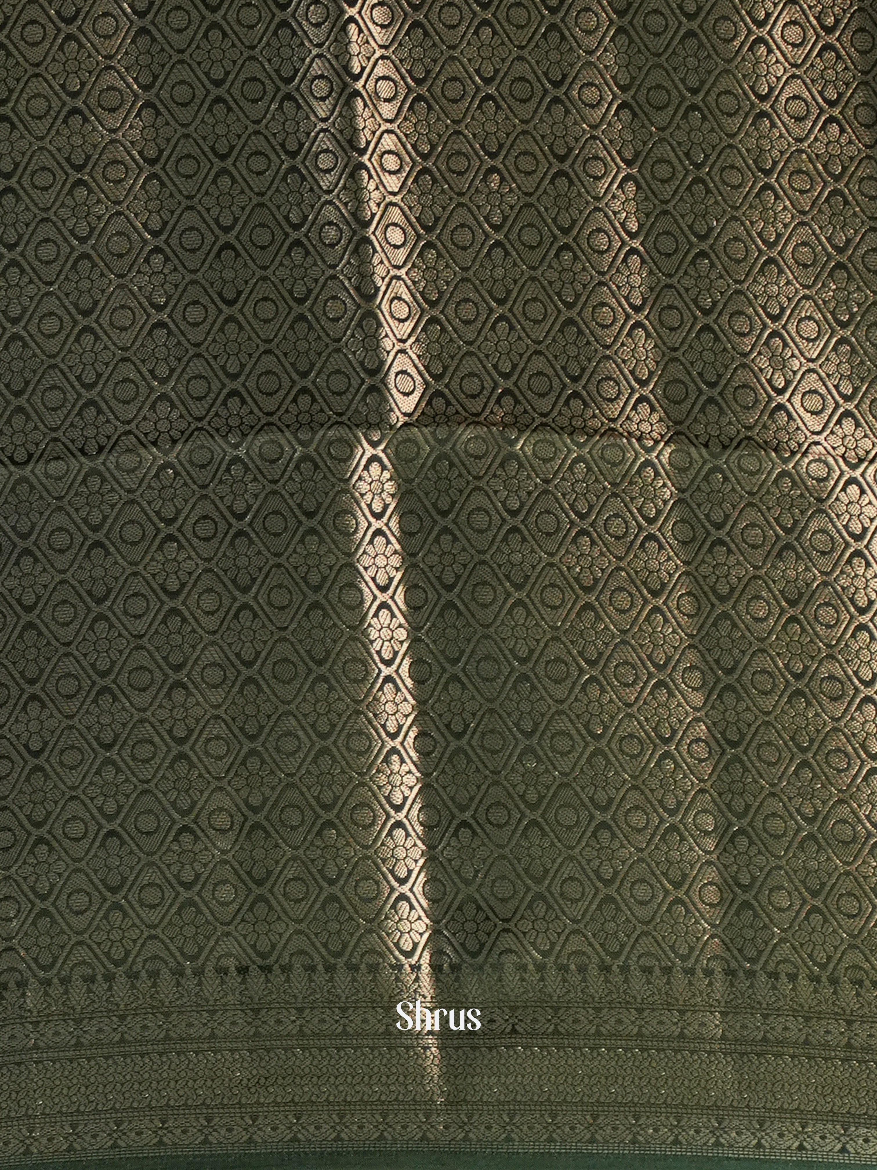 Pista Green & Green - Printed chanderi Saree-1