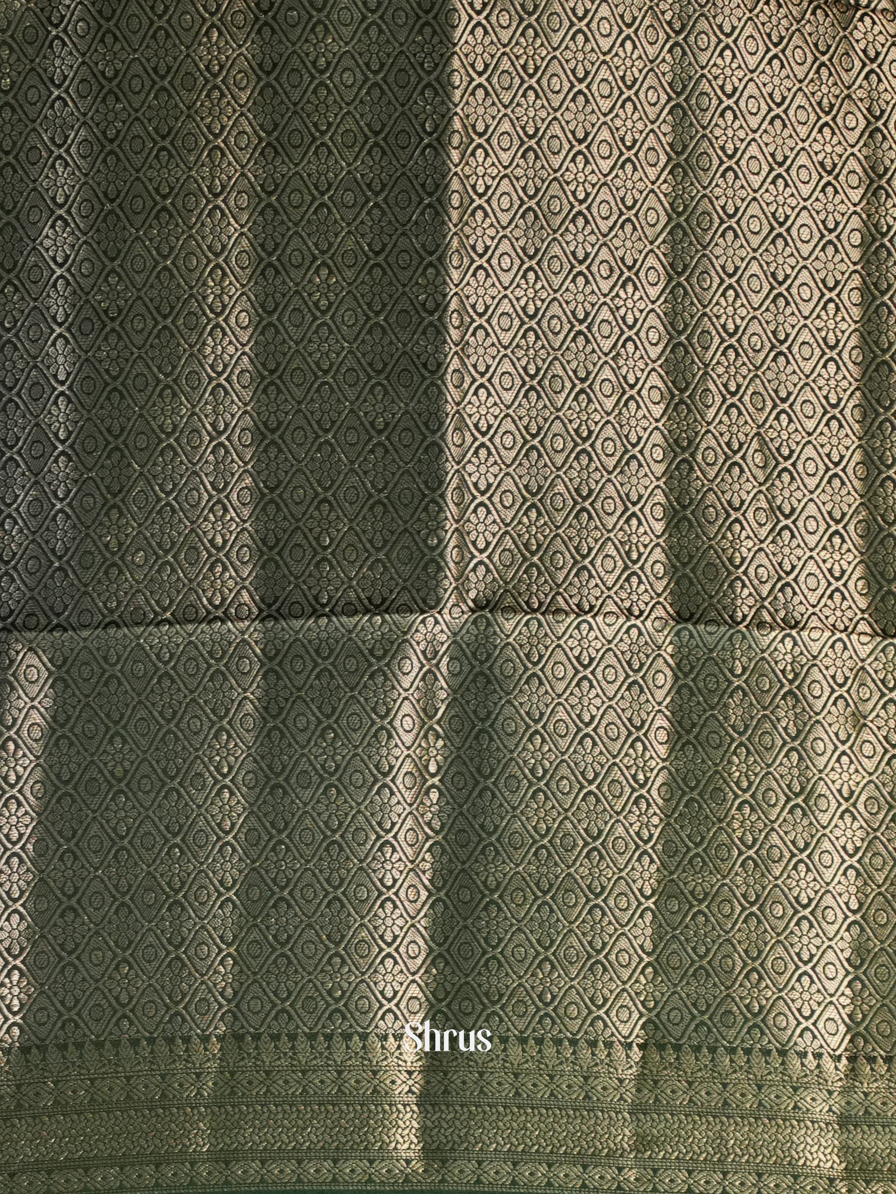 Lite Green & Green- Printed chanderi Saree -1
