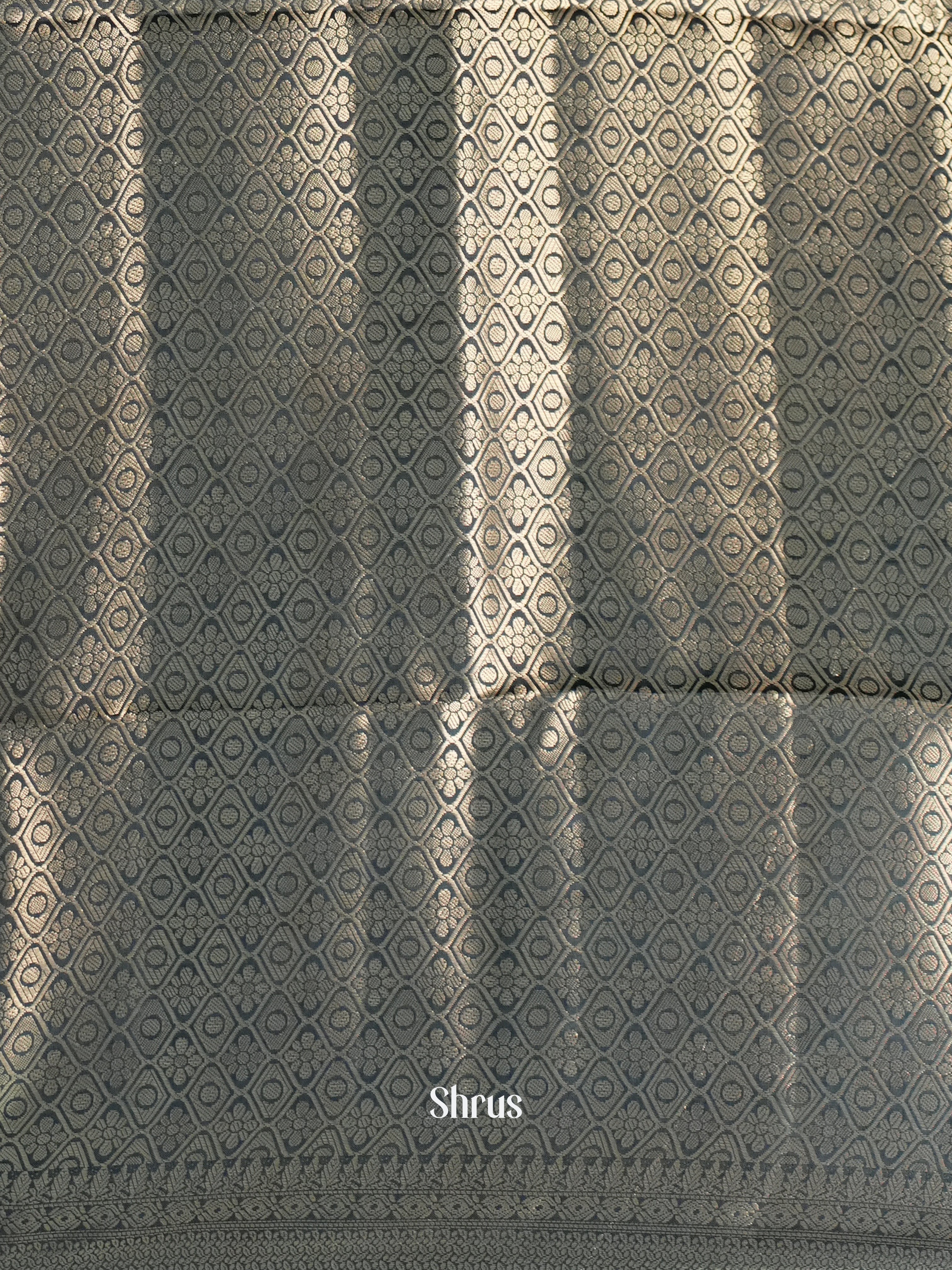 Blue & Green - Printed chanderi Saree - Shop on Shrus.com