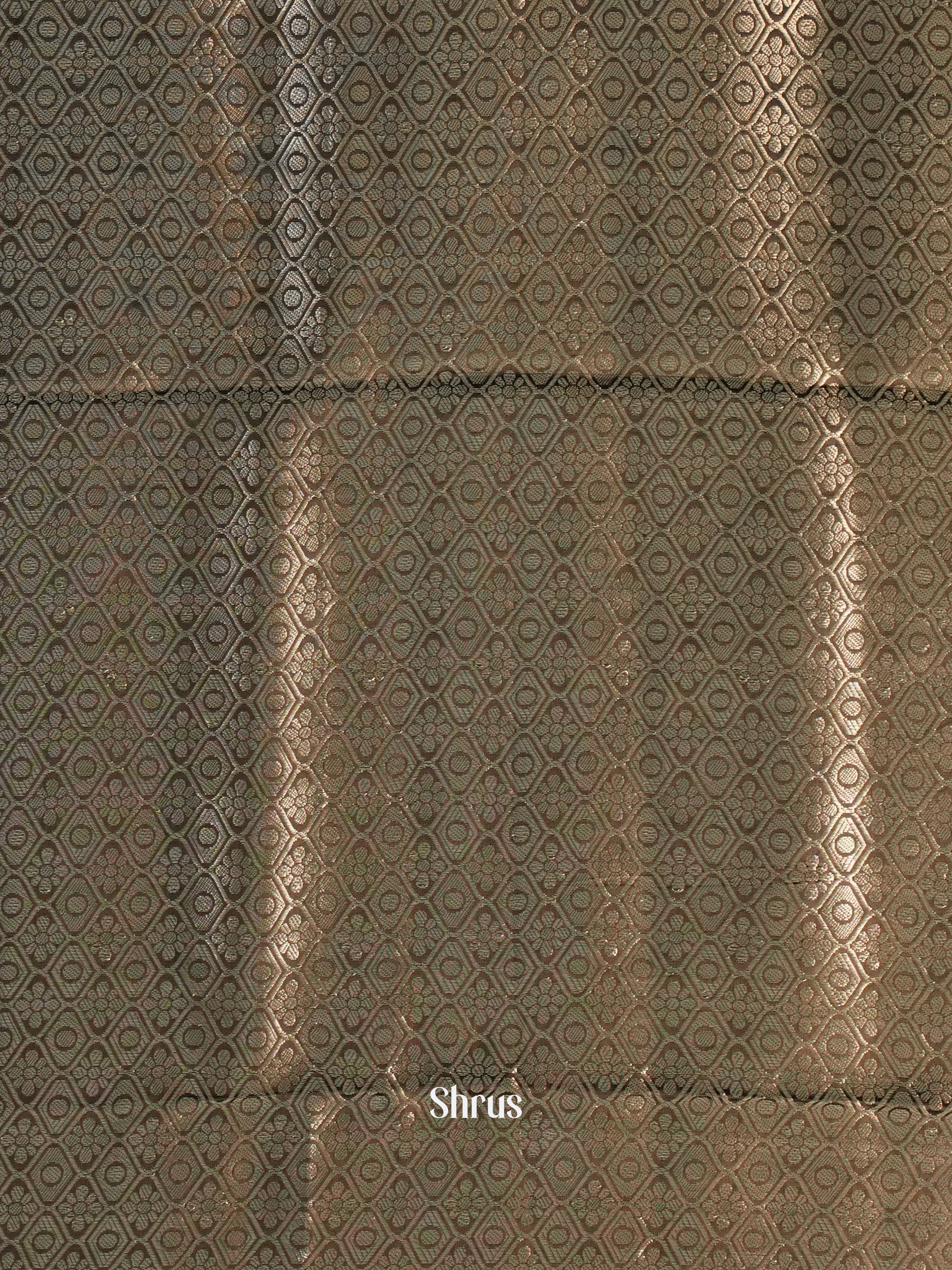 Brown - Printed chanderi Saree - Shop on Shrus.com