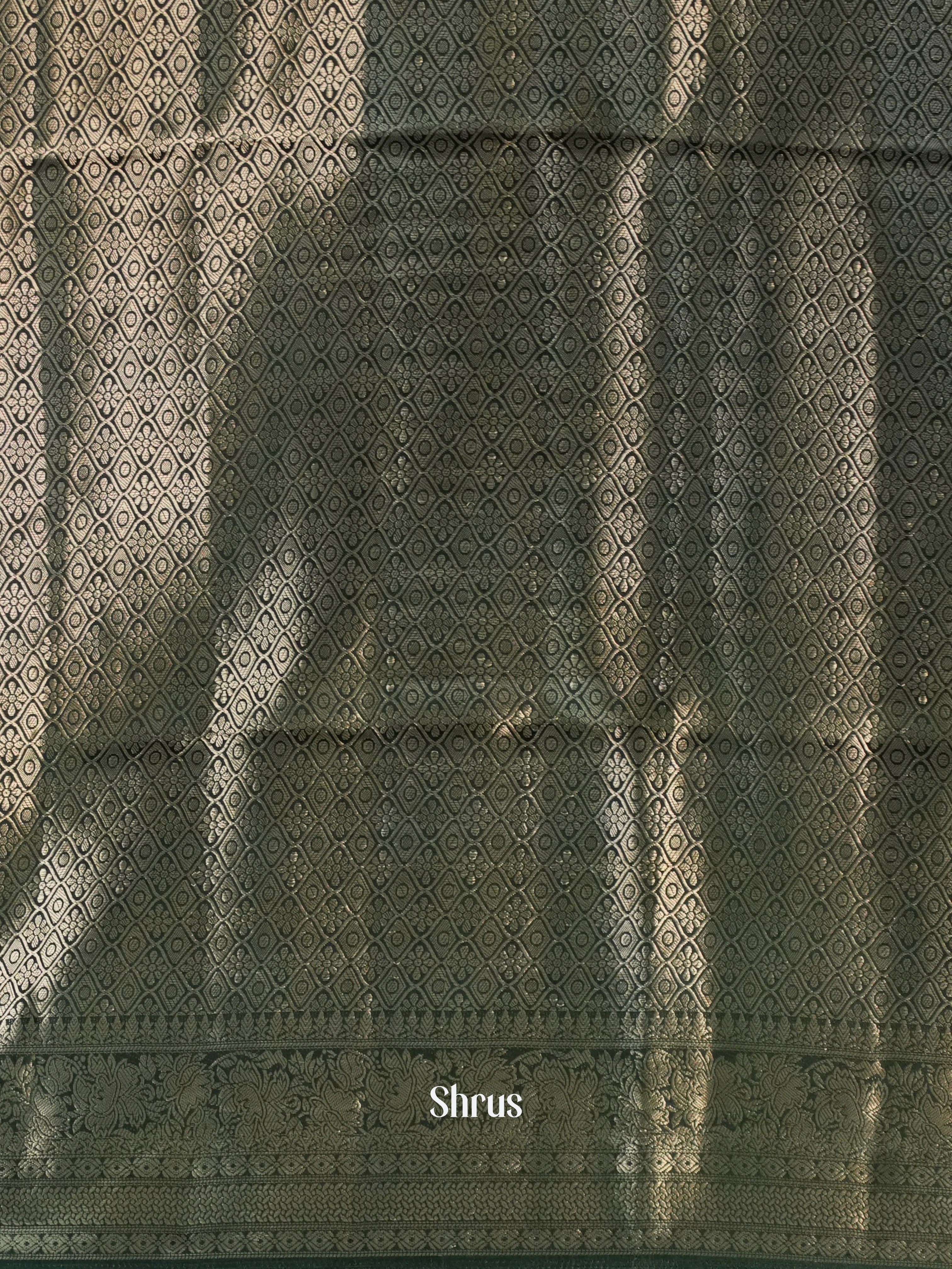 Green - Printed chanderi Saree-1