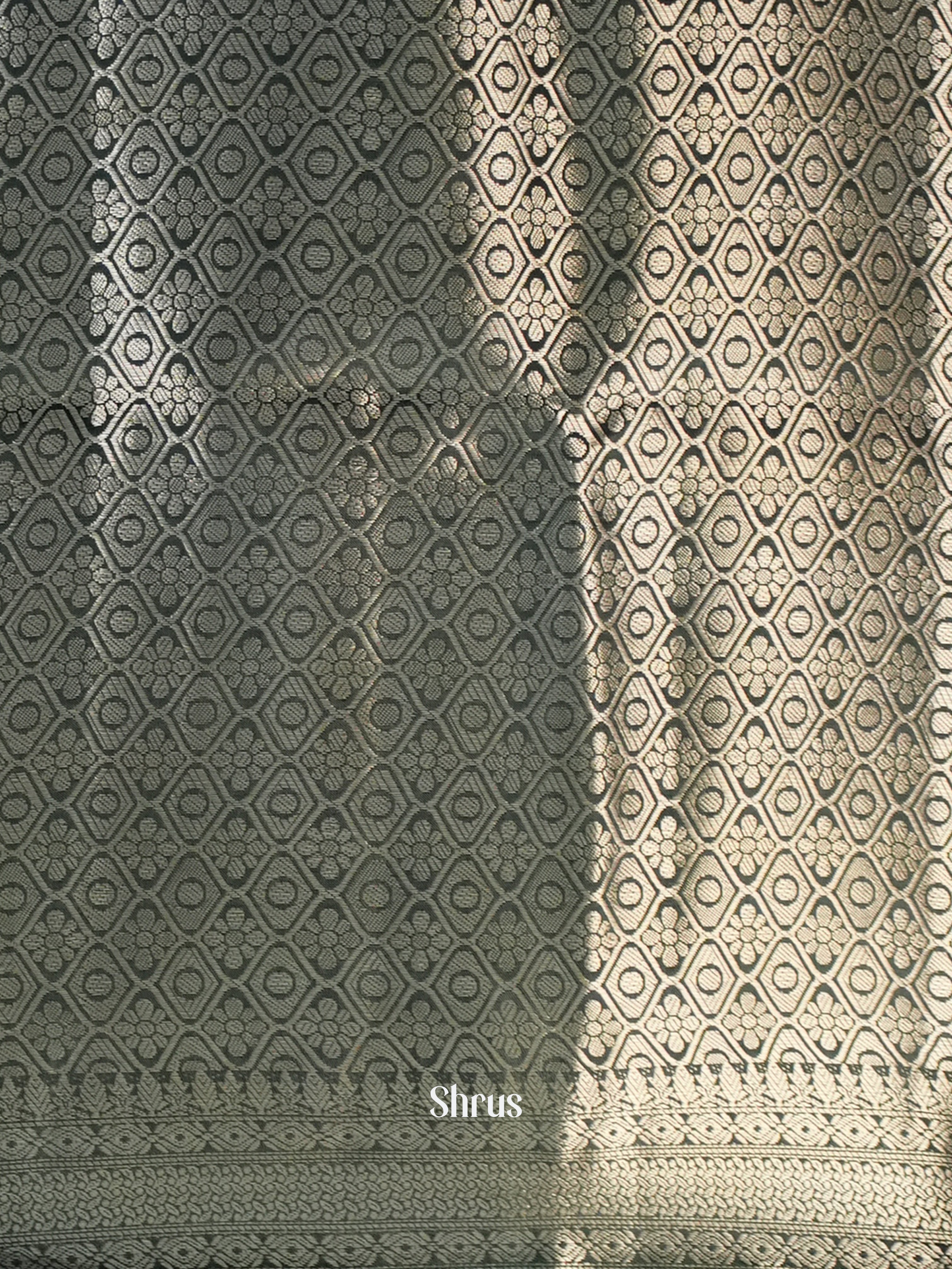 Green - Printed chanderi Saree-1