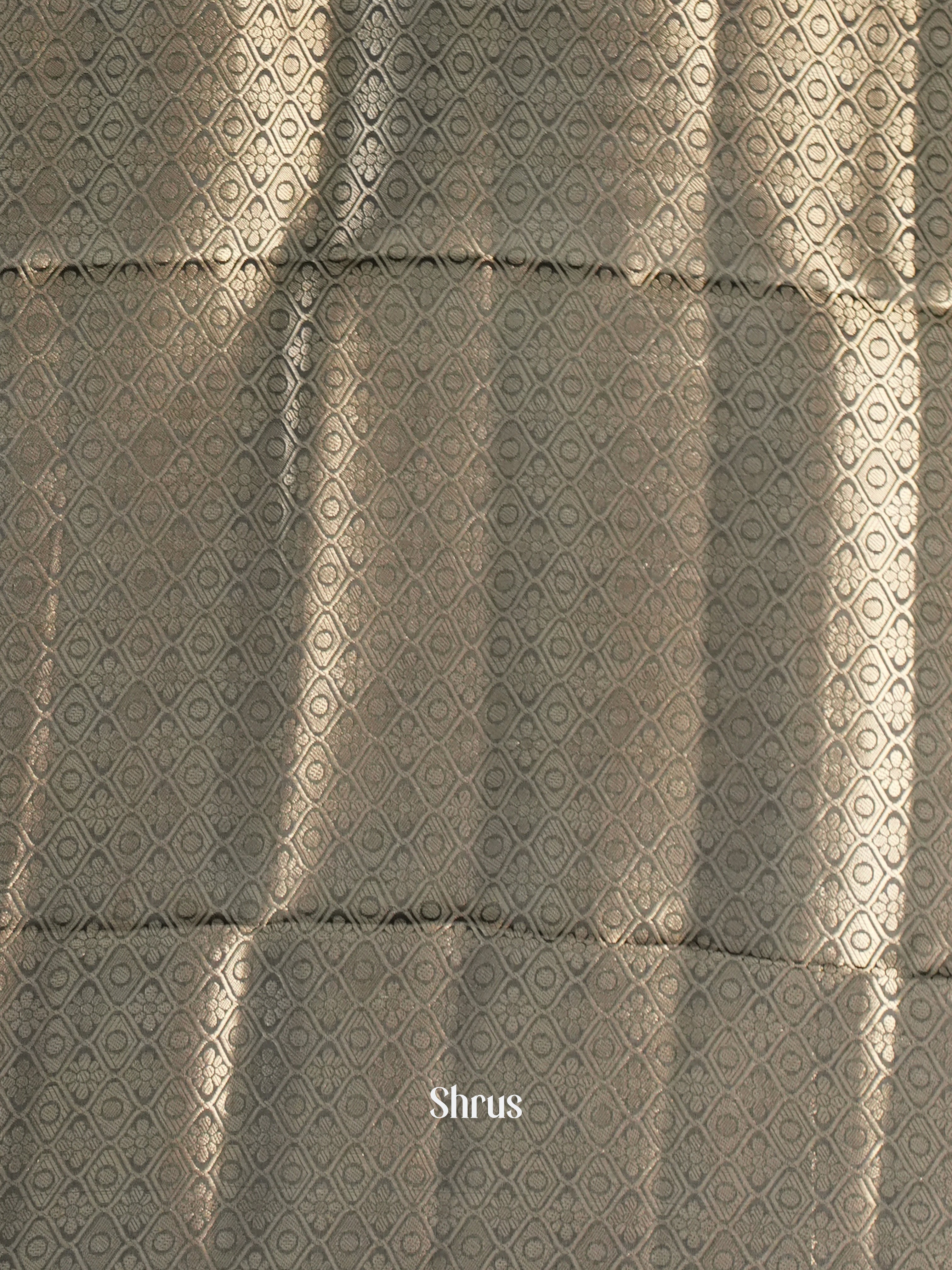 Grey - Printed chanderi Saree - Shop on Shrus.com
