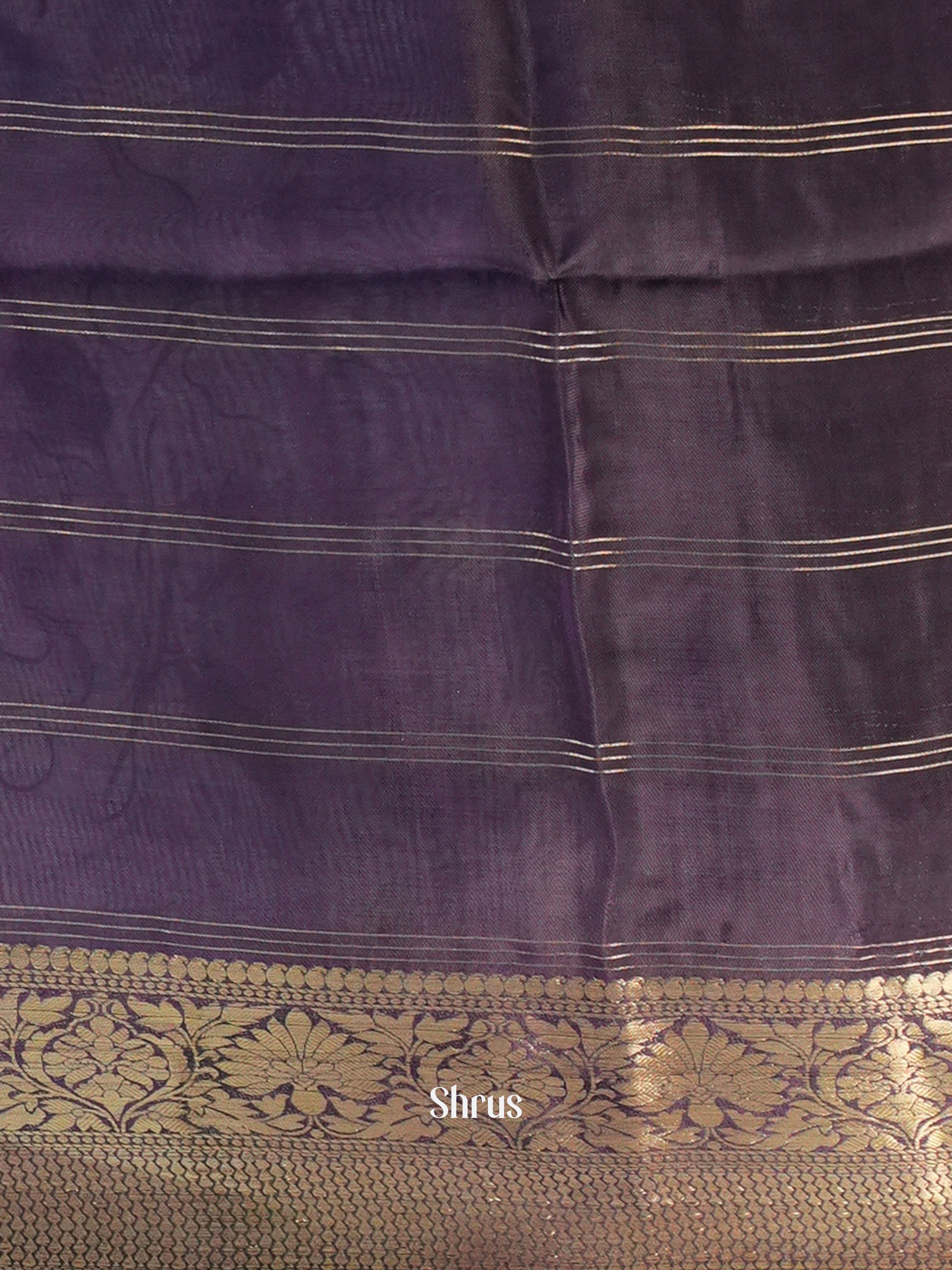 Mild Purple & Violet - Printed chanderi Saree - Shop on Shrus.com