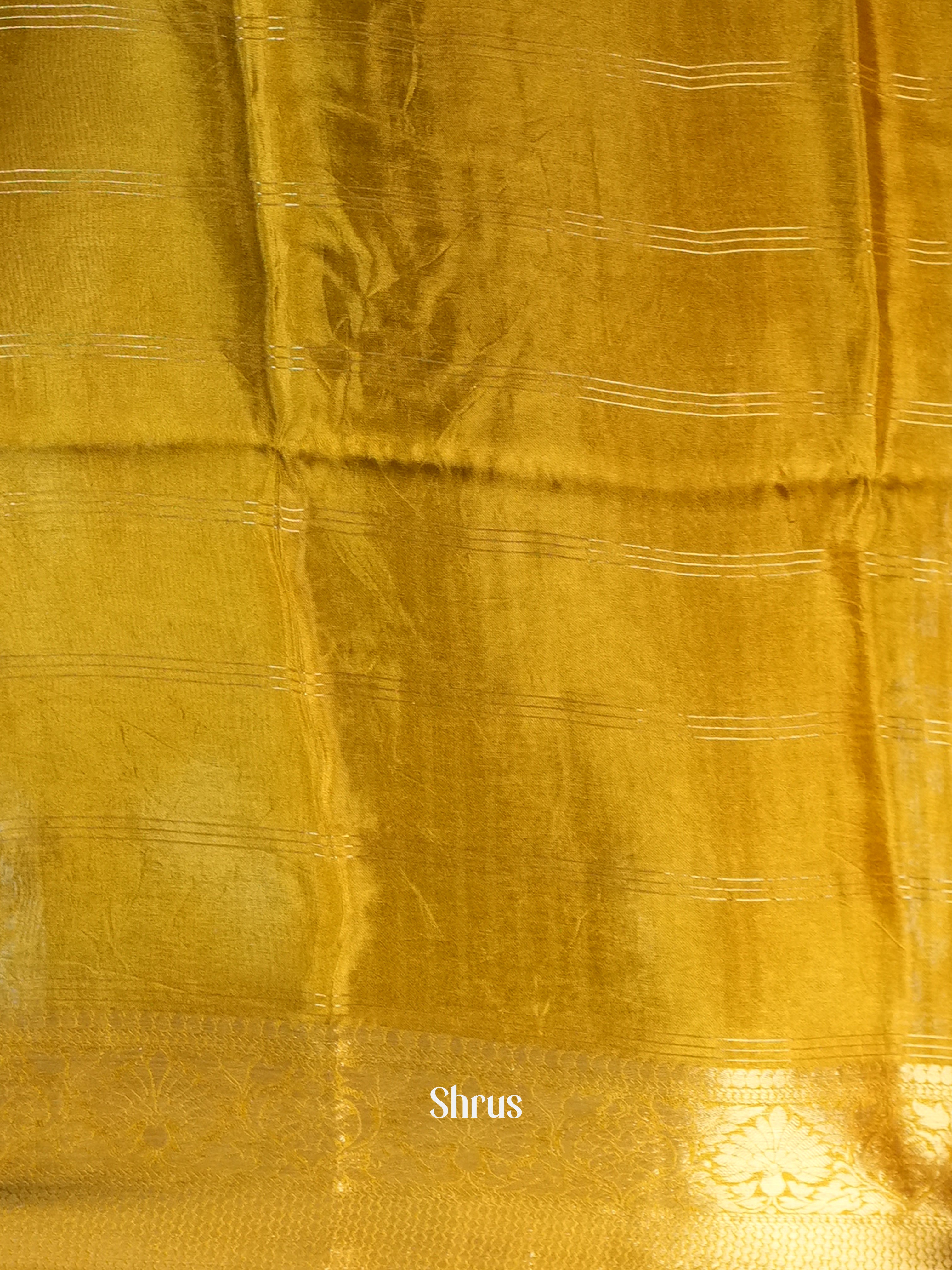 Lite Green & Green - Printed chanderi Saree - Shop on Shrus.com