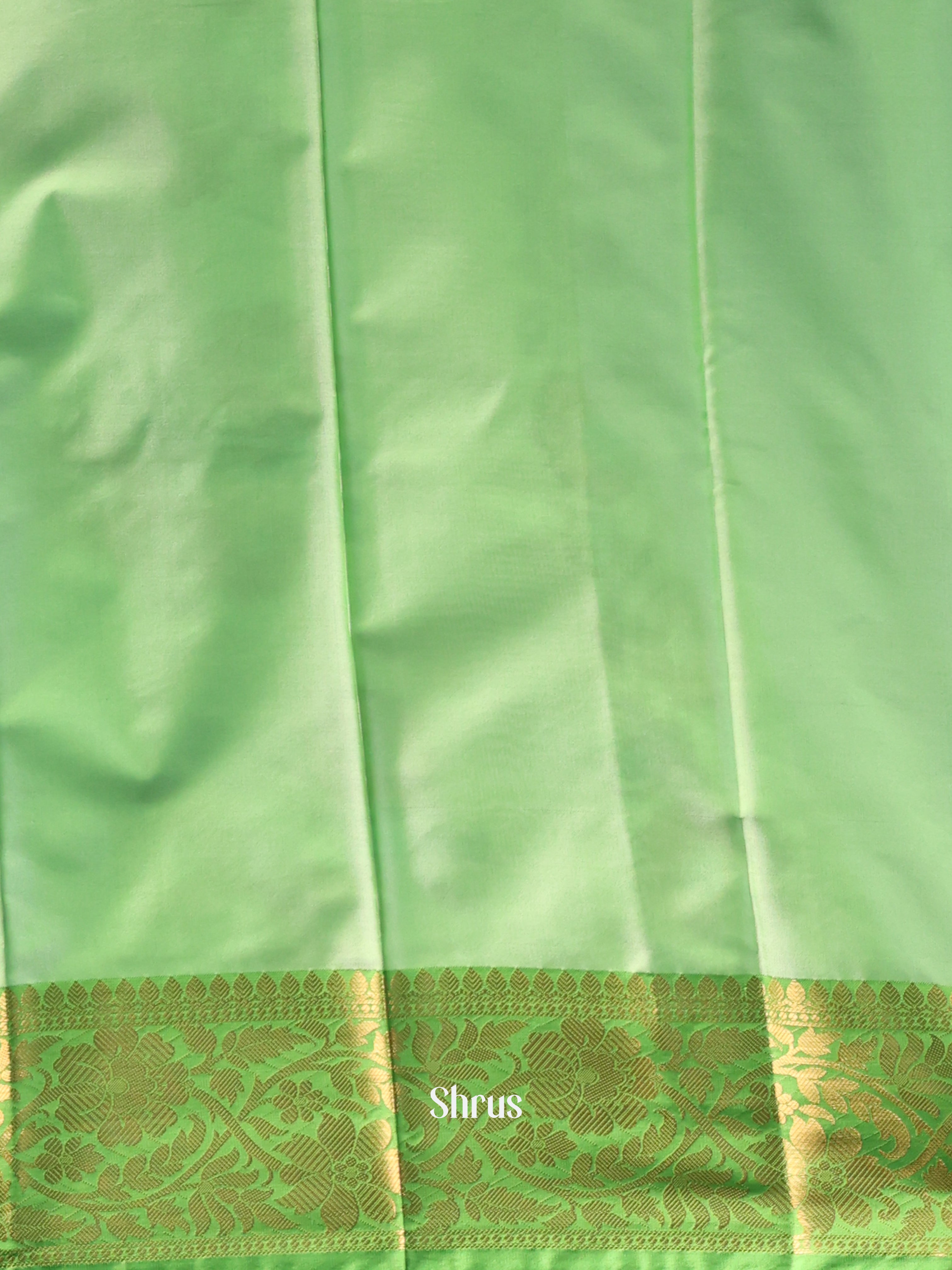 Grey & Green - Semi Ikkat Saree - Shop on Shrus.com