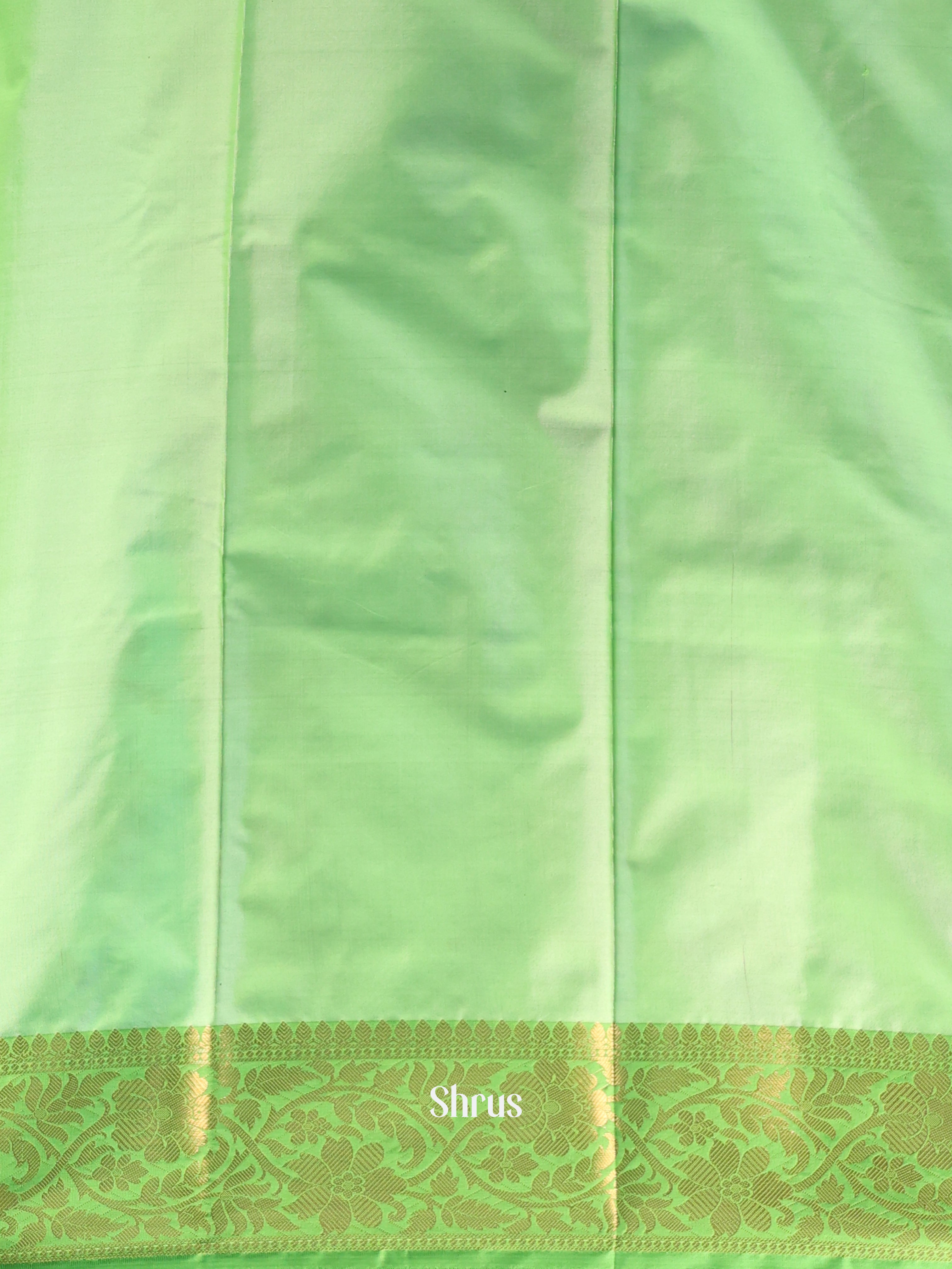 Blue & Green- Semi Ikkat Saree - Shop on Shrus.com