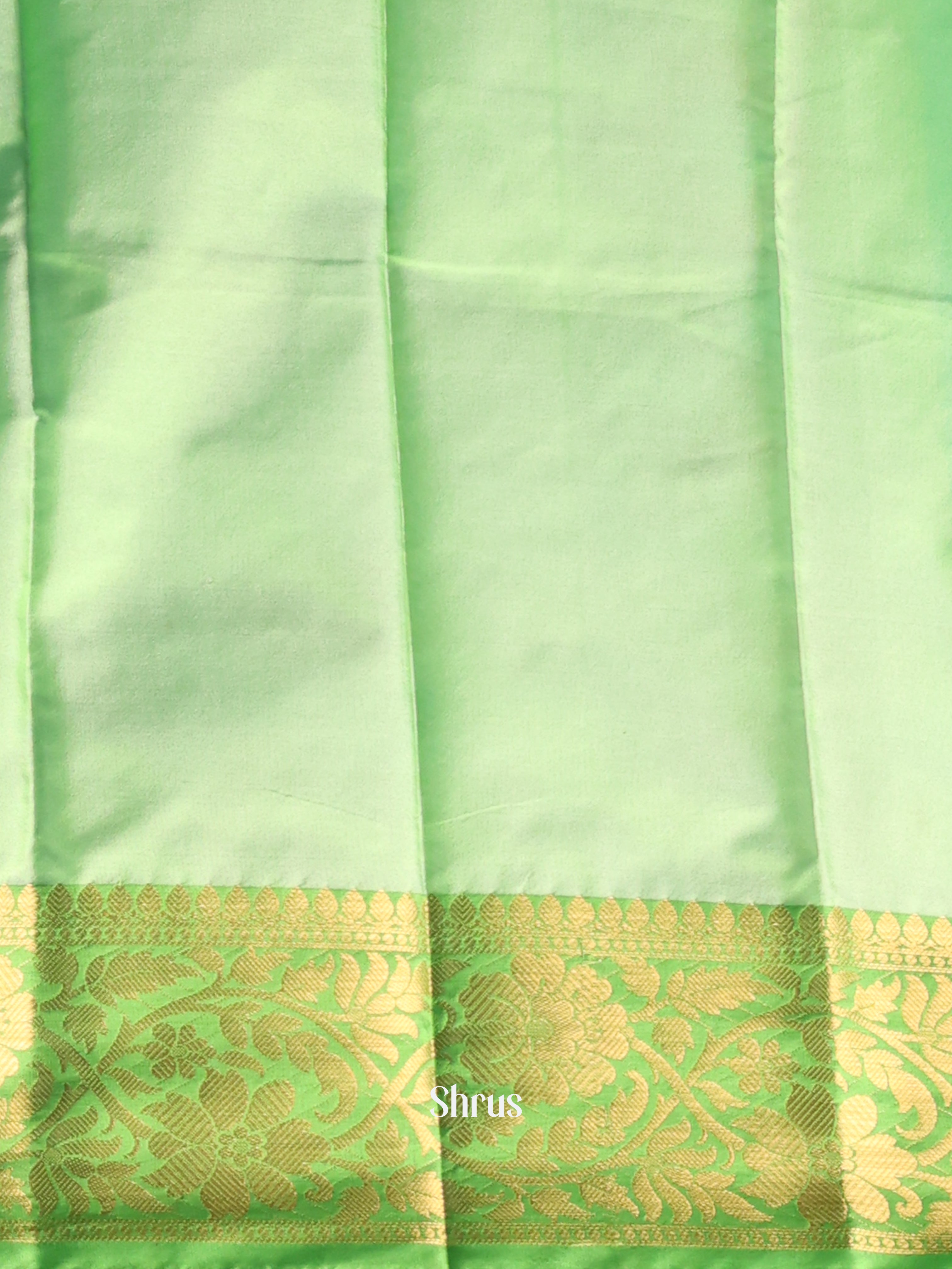 Blue & Green- Semi Ikkat Saree - Shop on Shrus.com