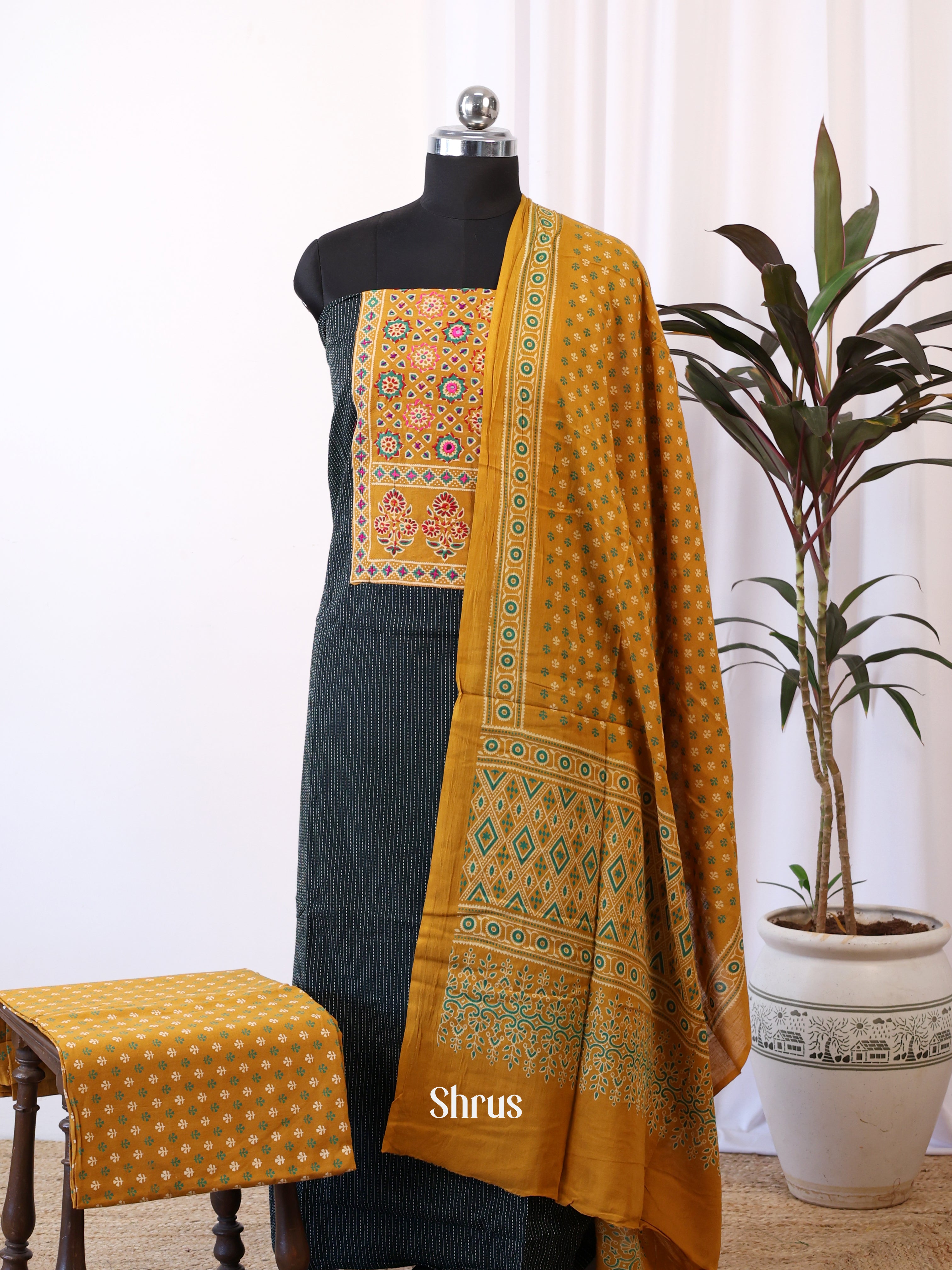 CIS27242 - Ajrakh Salwar - Shop on Shrus.com