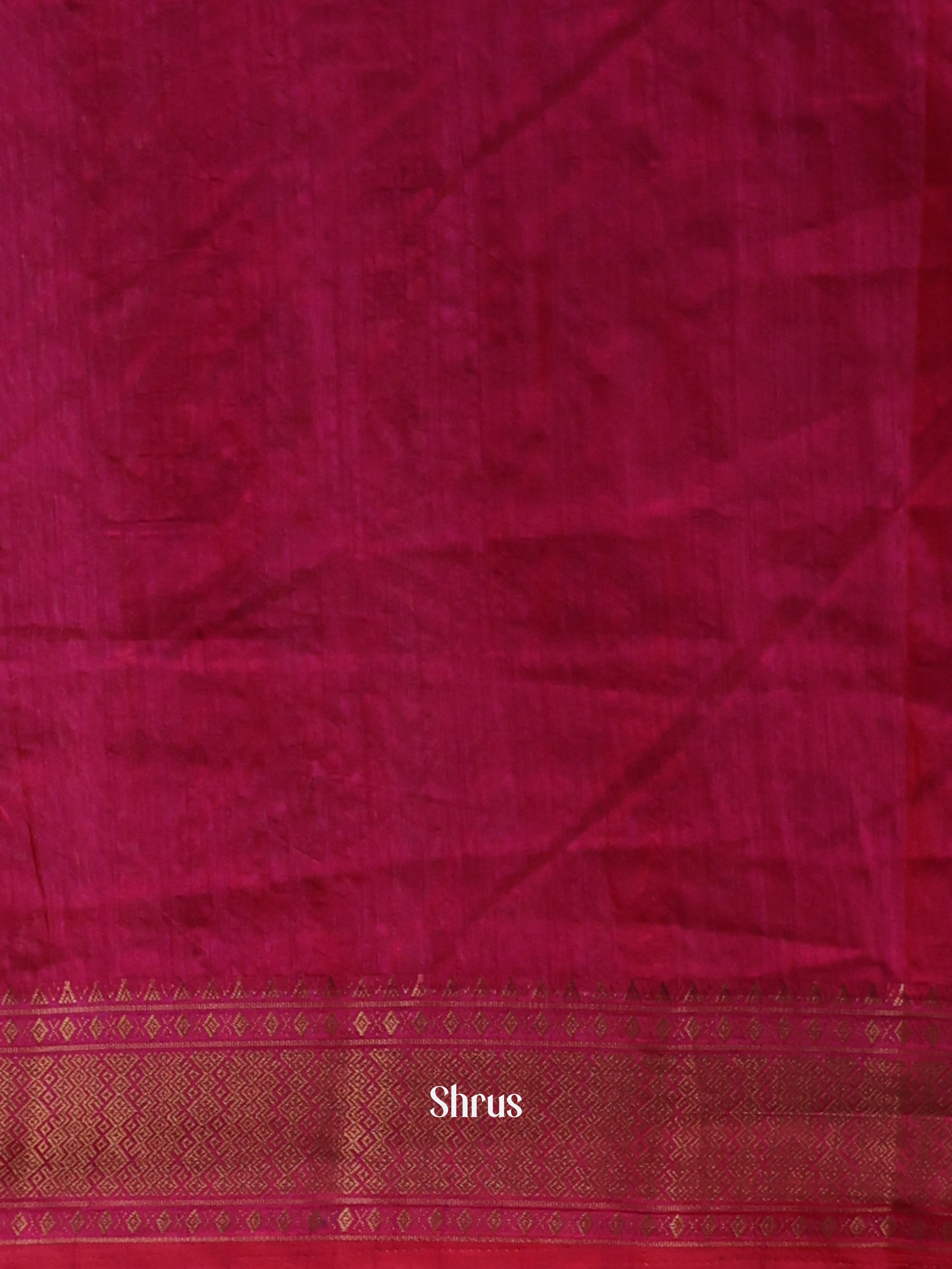 Pink & Purple - Semi Patola Saree - Shop on Shrus.com