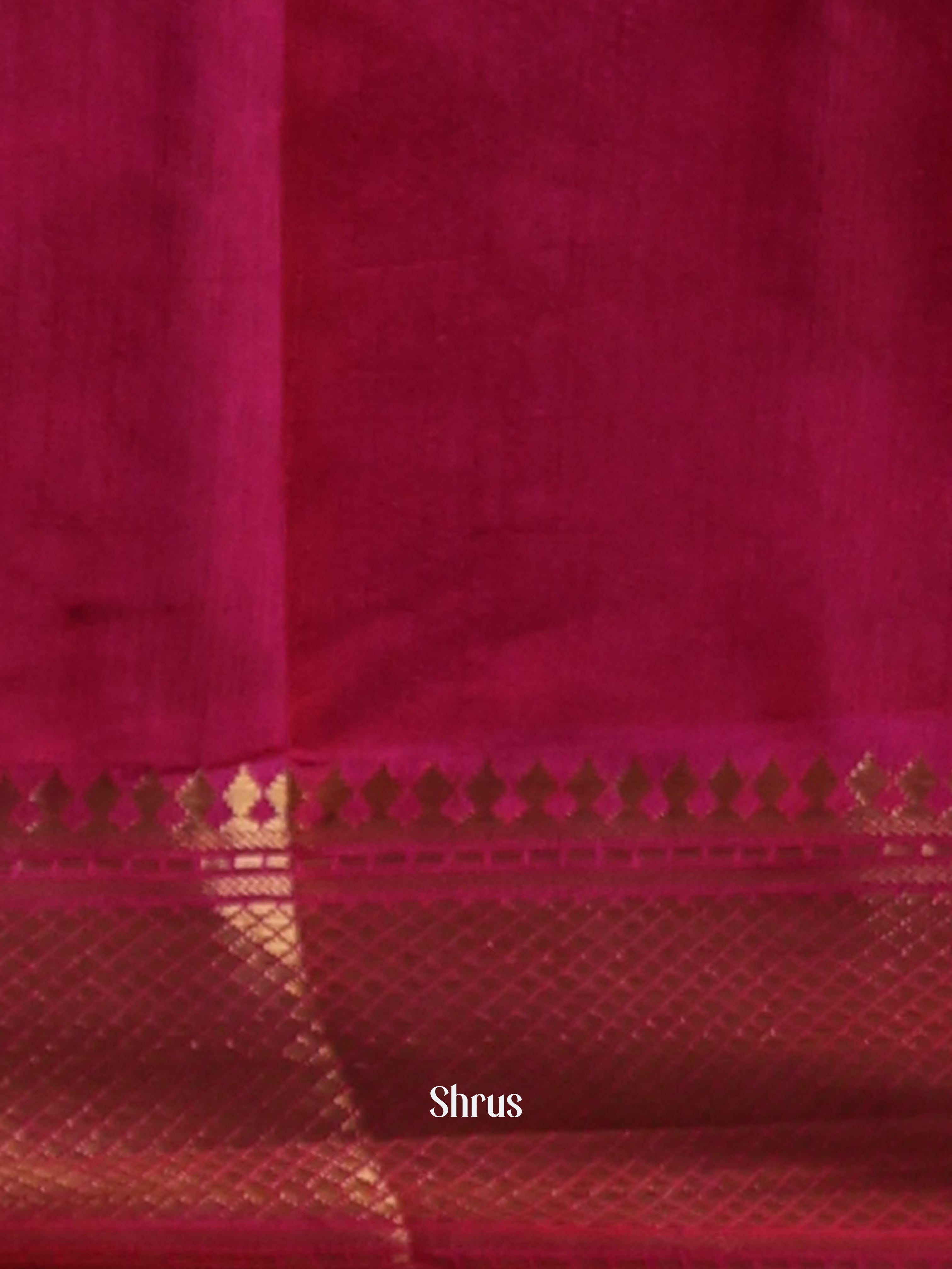 Purple & Pink - Semi Patola Saree - Shop on Shrus.com