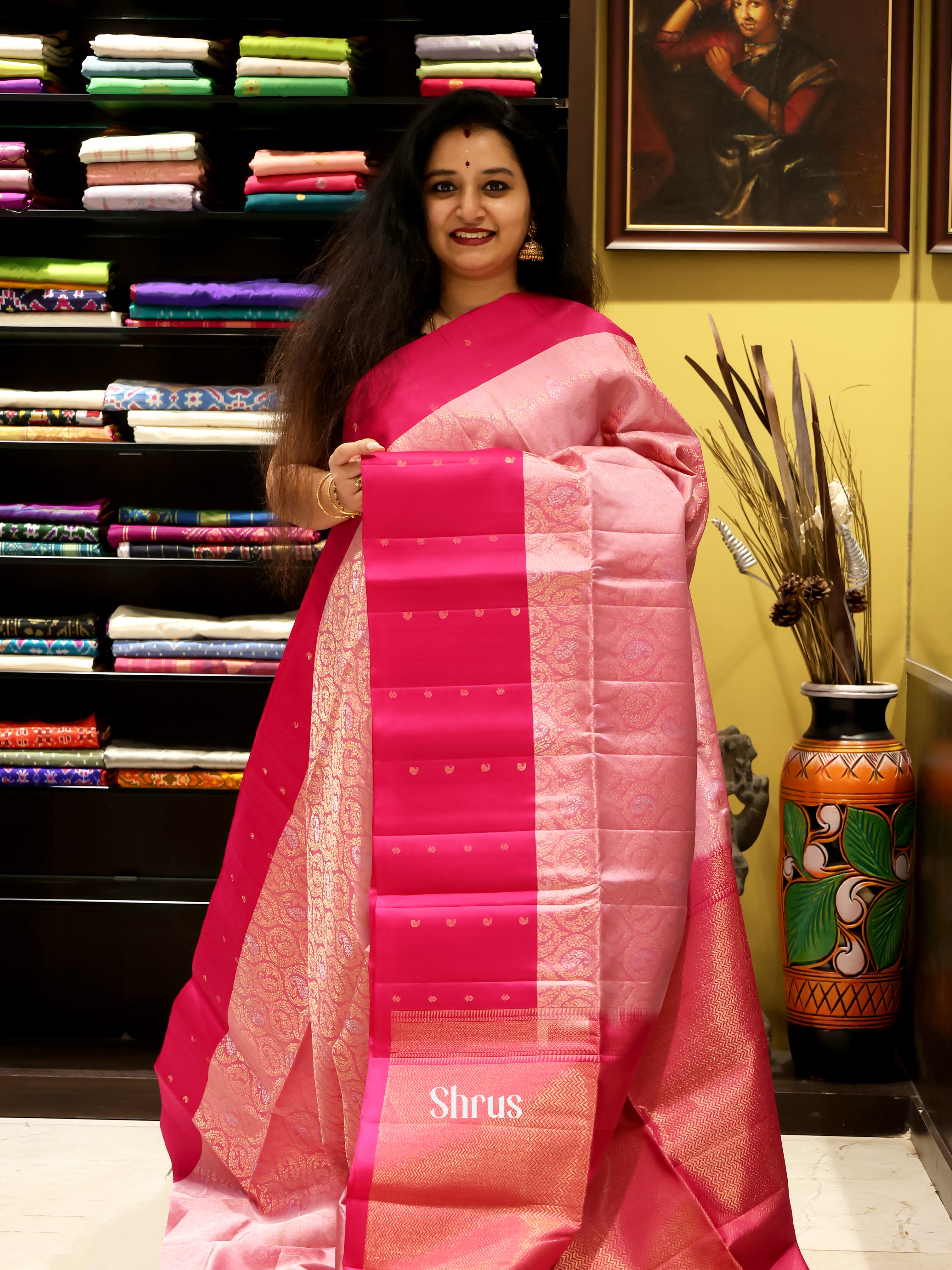 CIS28005 - Soft Silk Saree - Shop on Shrus.com