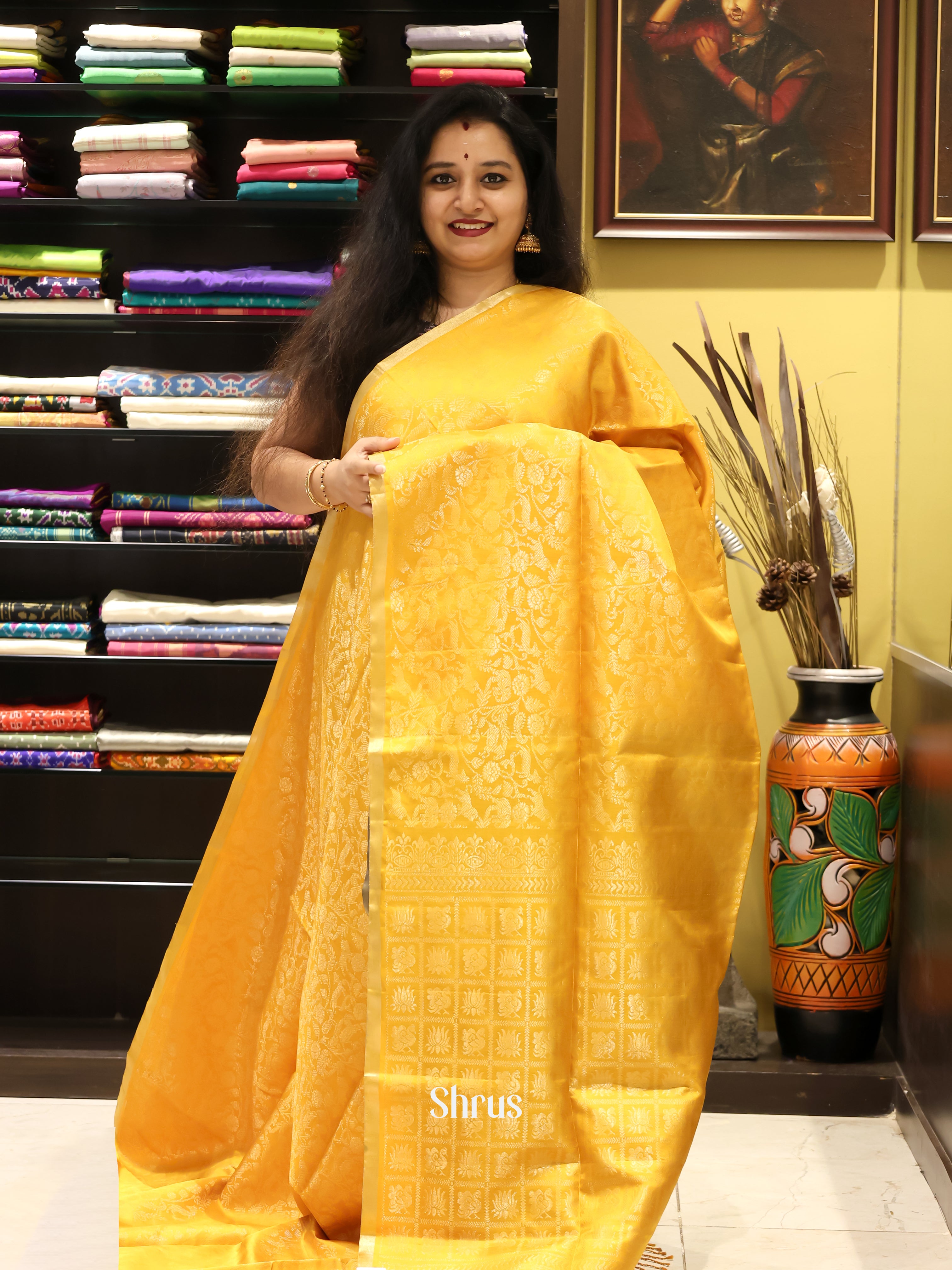 CIS28008 - Soft Silk Saree - Shop on Shrus.com