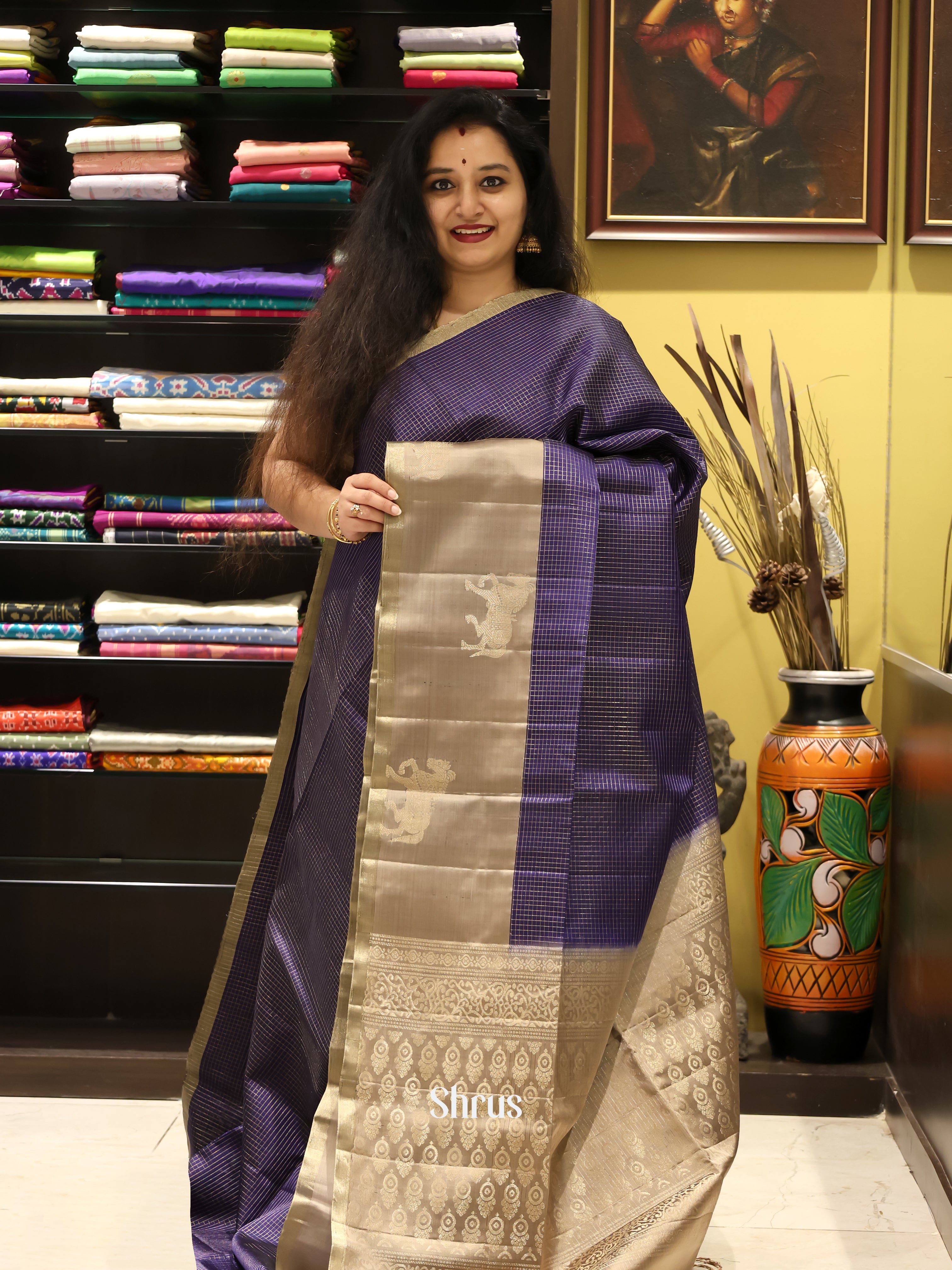 CIS28014 - Soft Silk Saree - Shop on Shrus.com