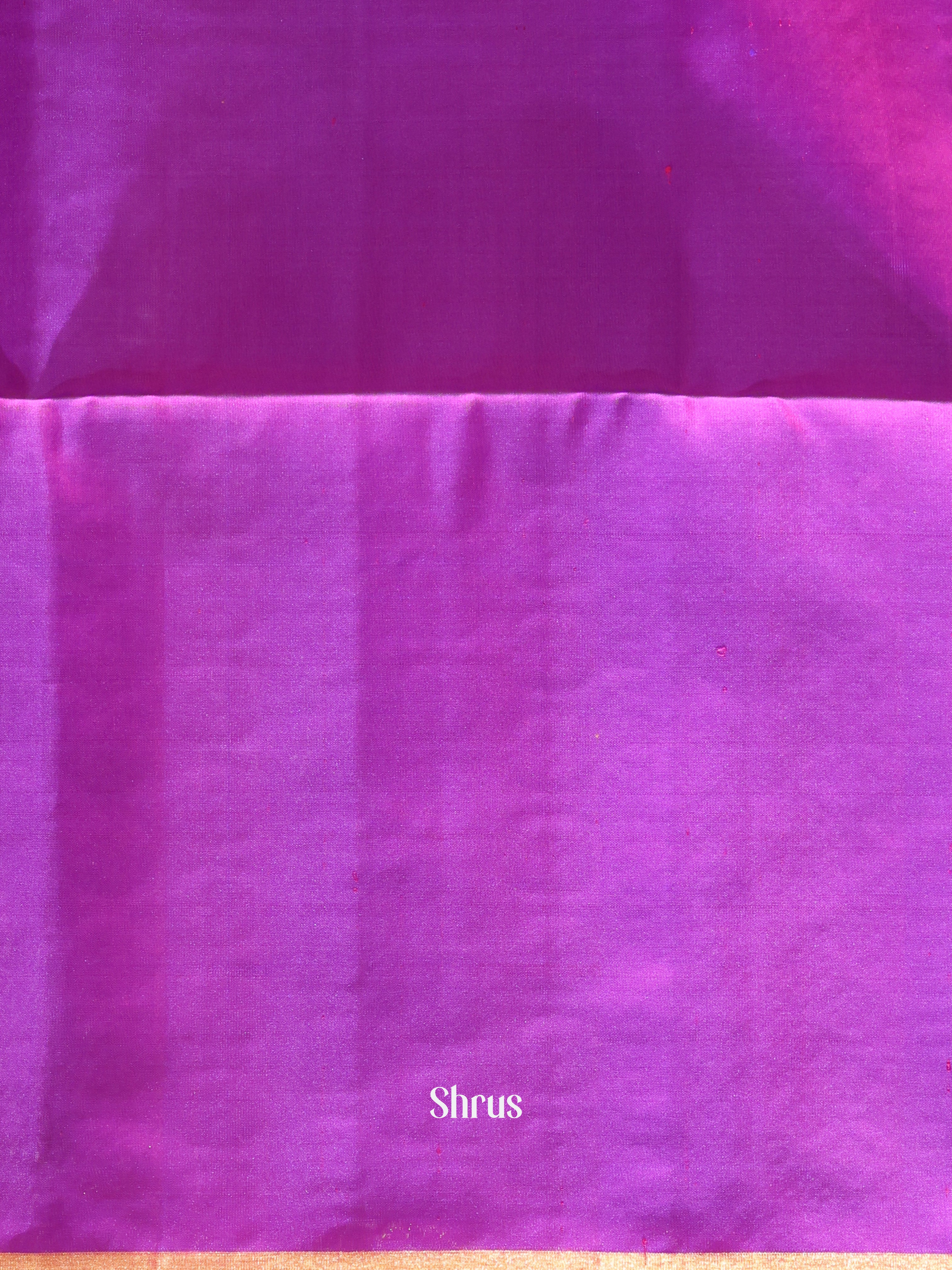 Orange & Purple - Soft Silk Saree - Shop on Shrus.com