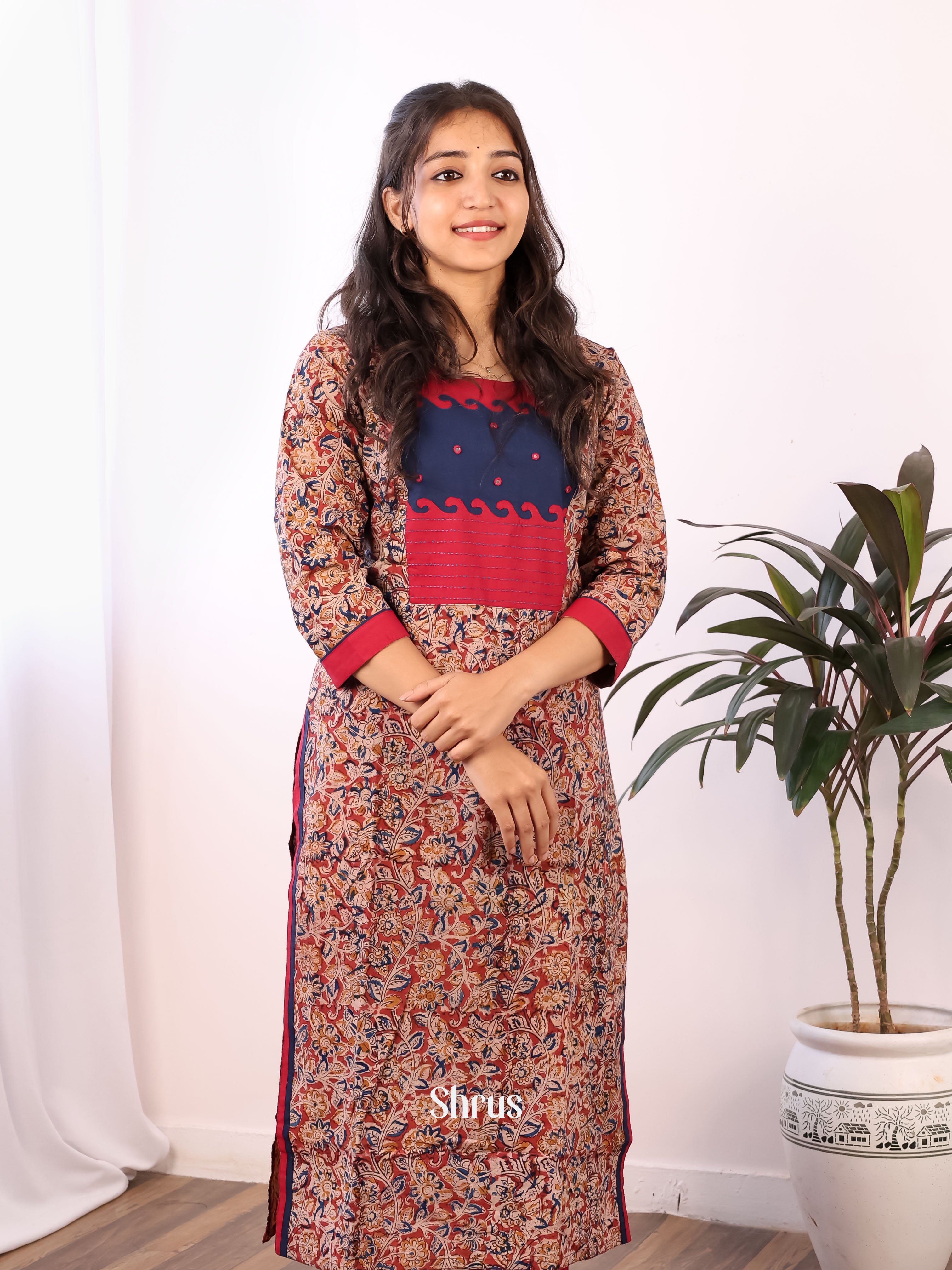 Maroon - 2pc Cotton Readymade Suits - Shop on Shrus.com