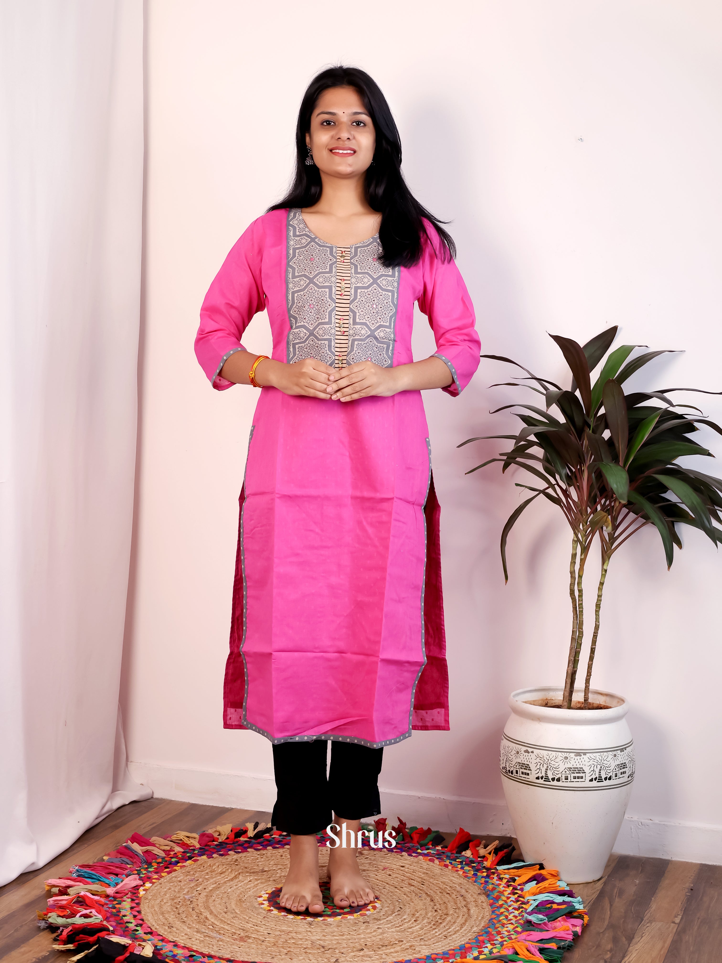Pink & Grey - Readymade Suits - Shop on Shrus.com