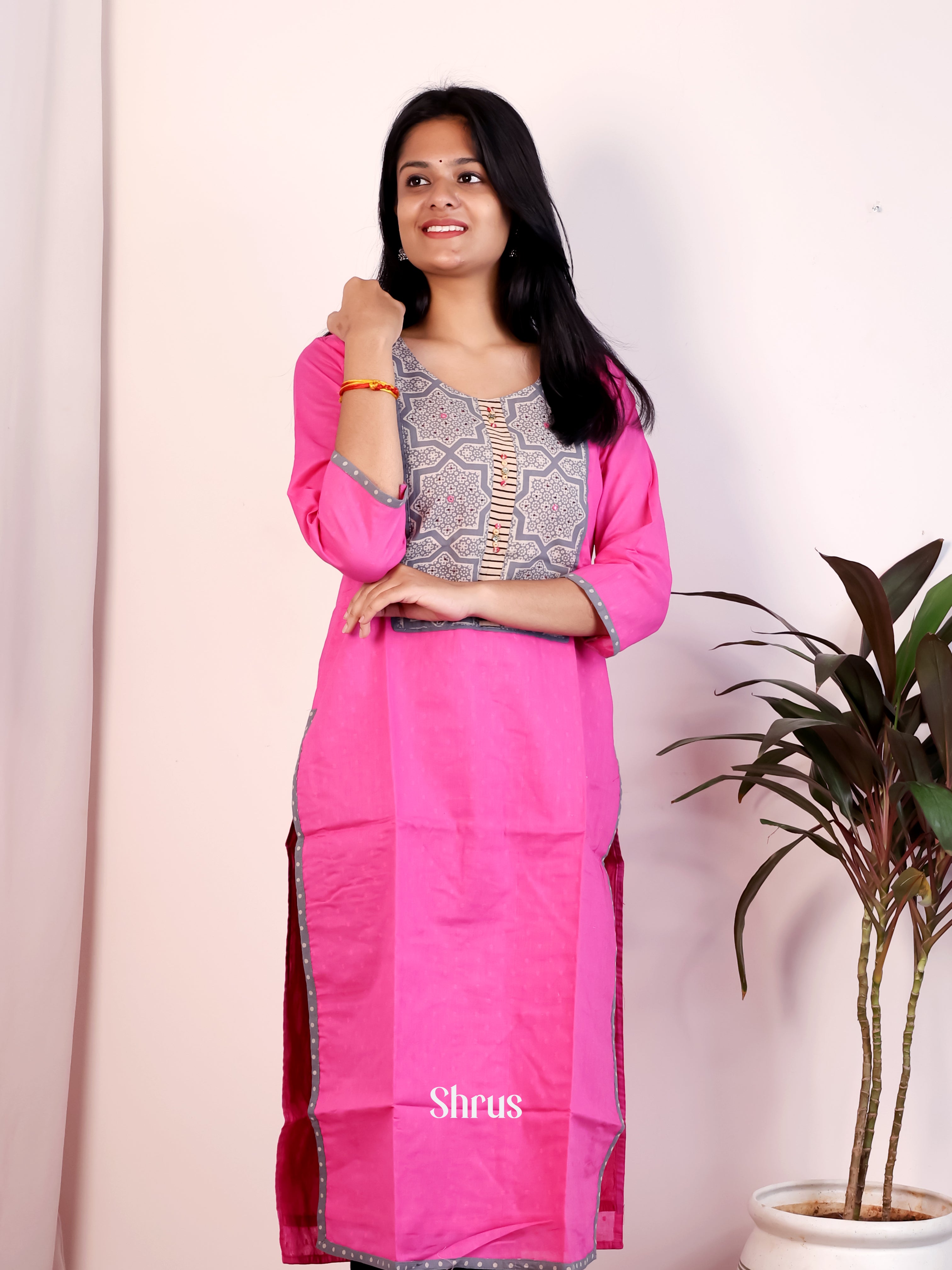 Pink & Grey - Readymade Suits - Shop on Shrus.com