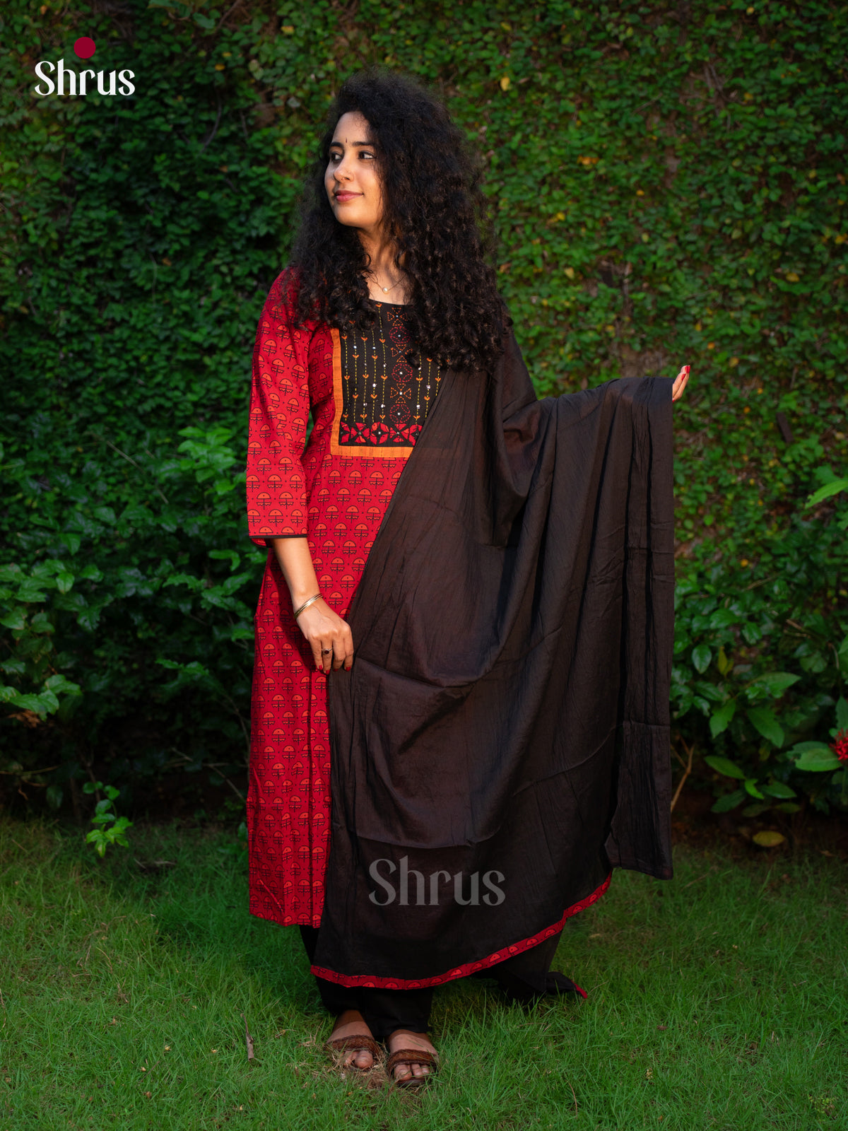 Red & Black - Readymade Suits - Shop on Shrus.com