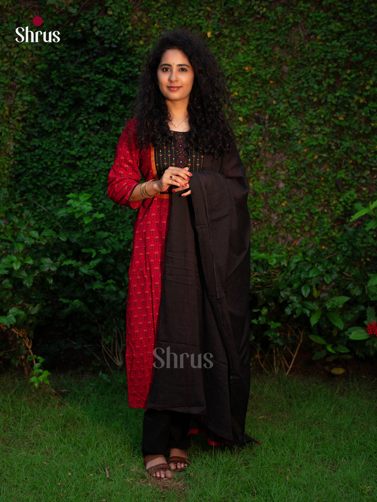 Red & Black - Readymade Suits - Shop on Shrus.com
