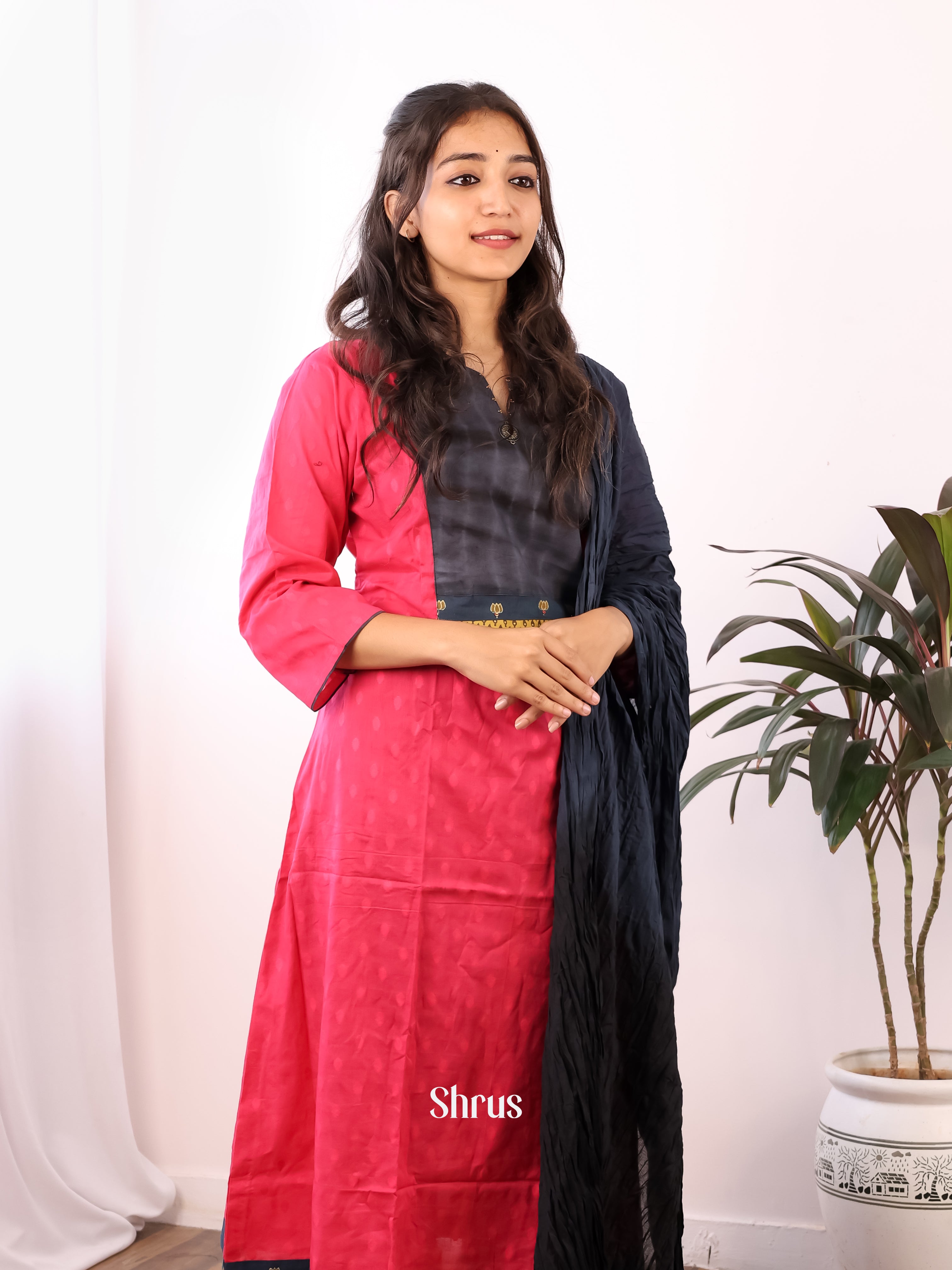 Red & Black-3pc Readymade Suits - Shop on Shrus.com