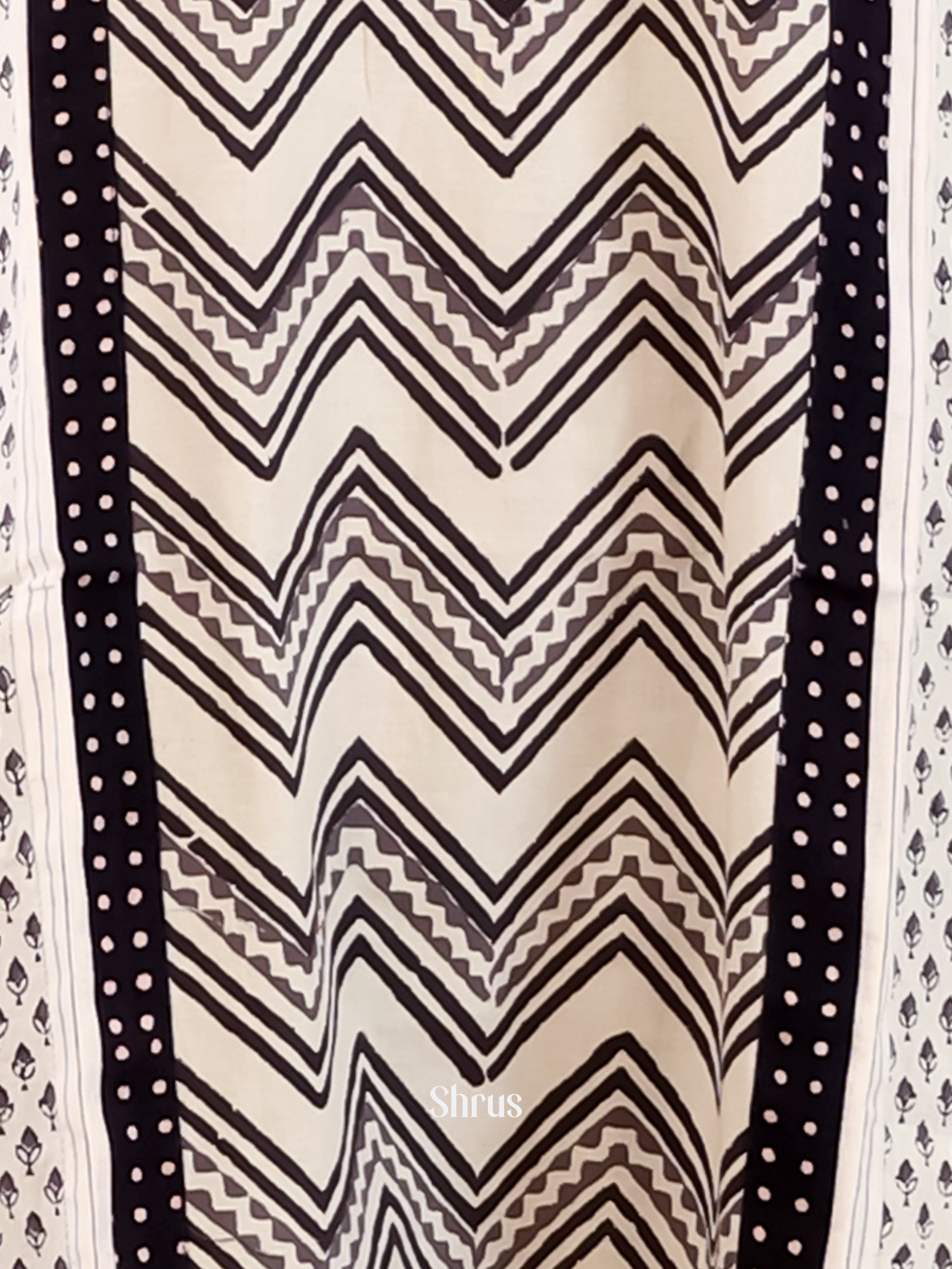 Cream & Black - Readymade Kurti - Shop on Shrus.com