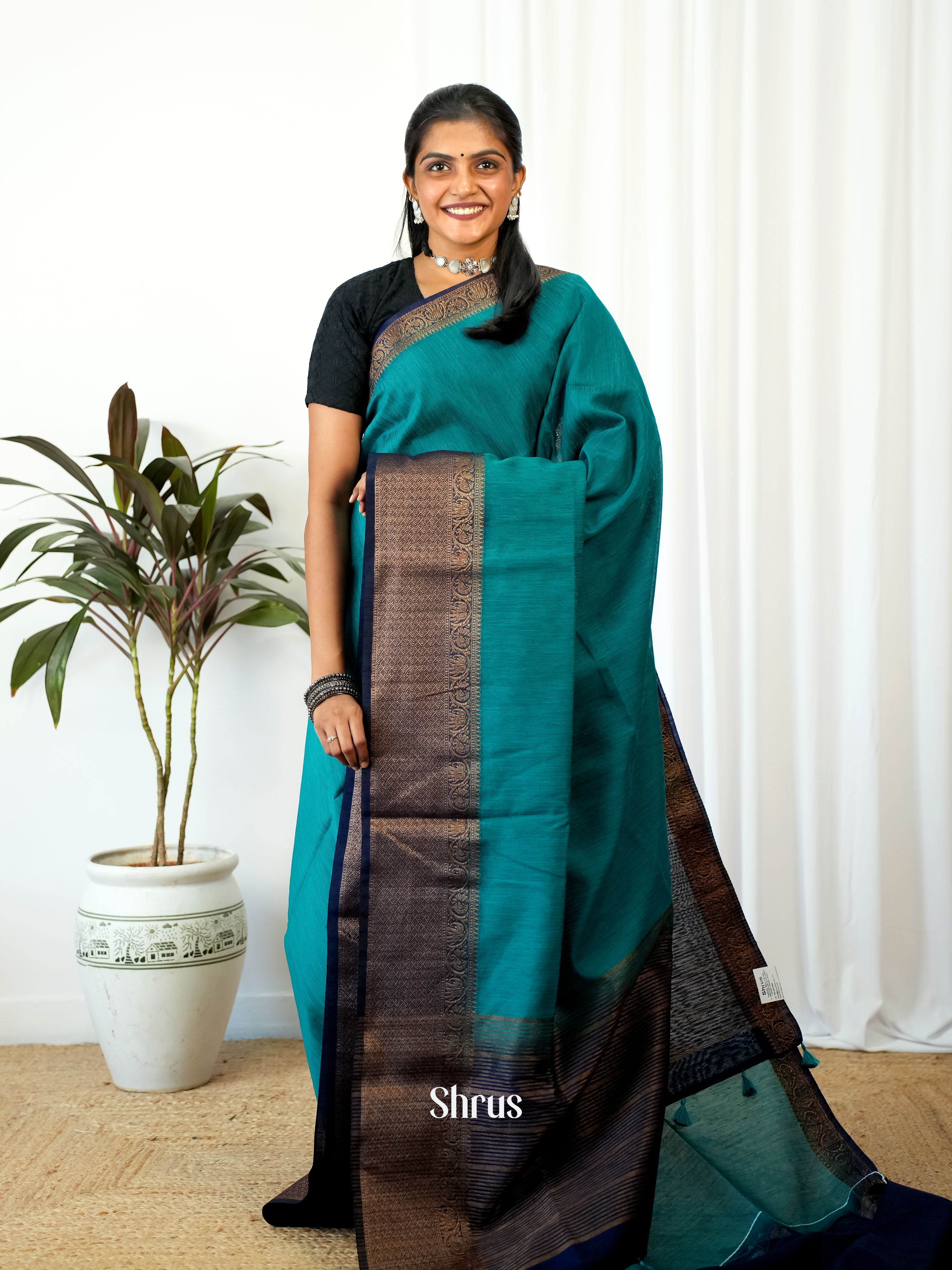 Teal & Blue - Semi Jute - Shop on Shrus.com