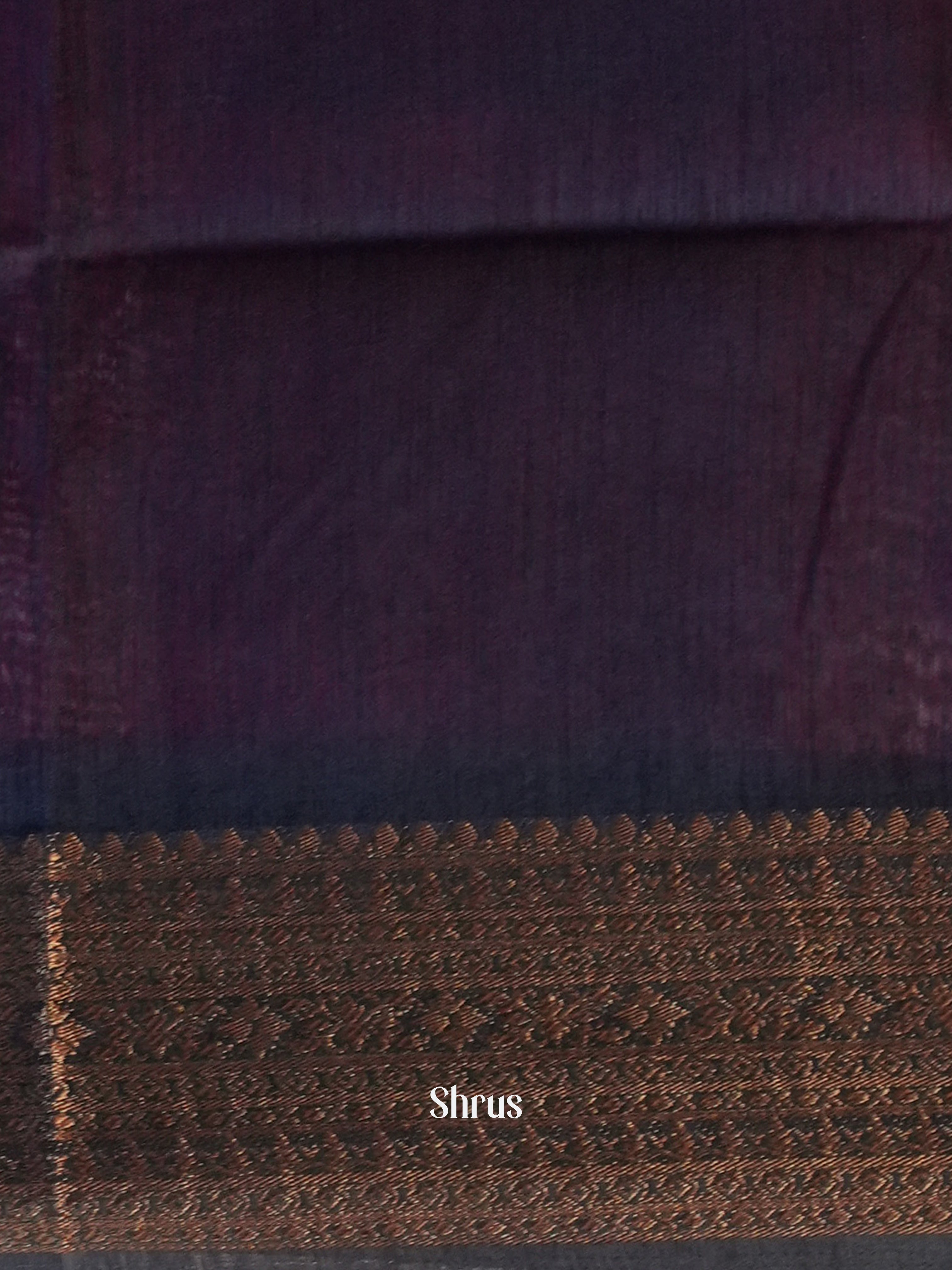 Pink & Blue - Semi Jute Saree - Shop on Shrus.com