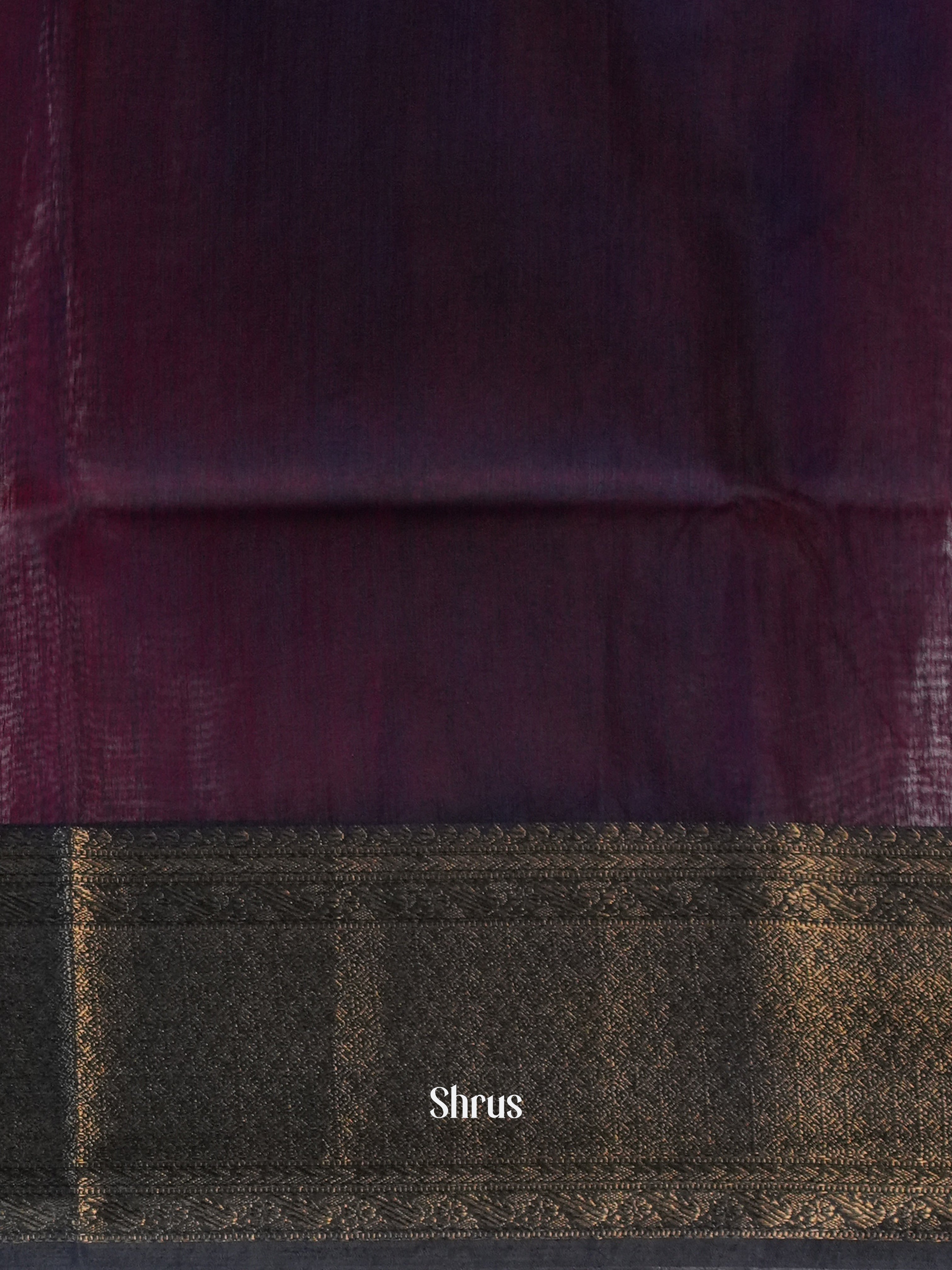 Red & Brown - Semi Jute Saree - Shop on Shrus.com