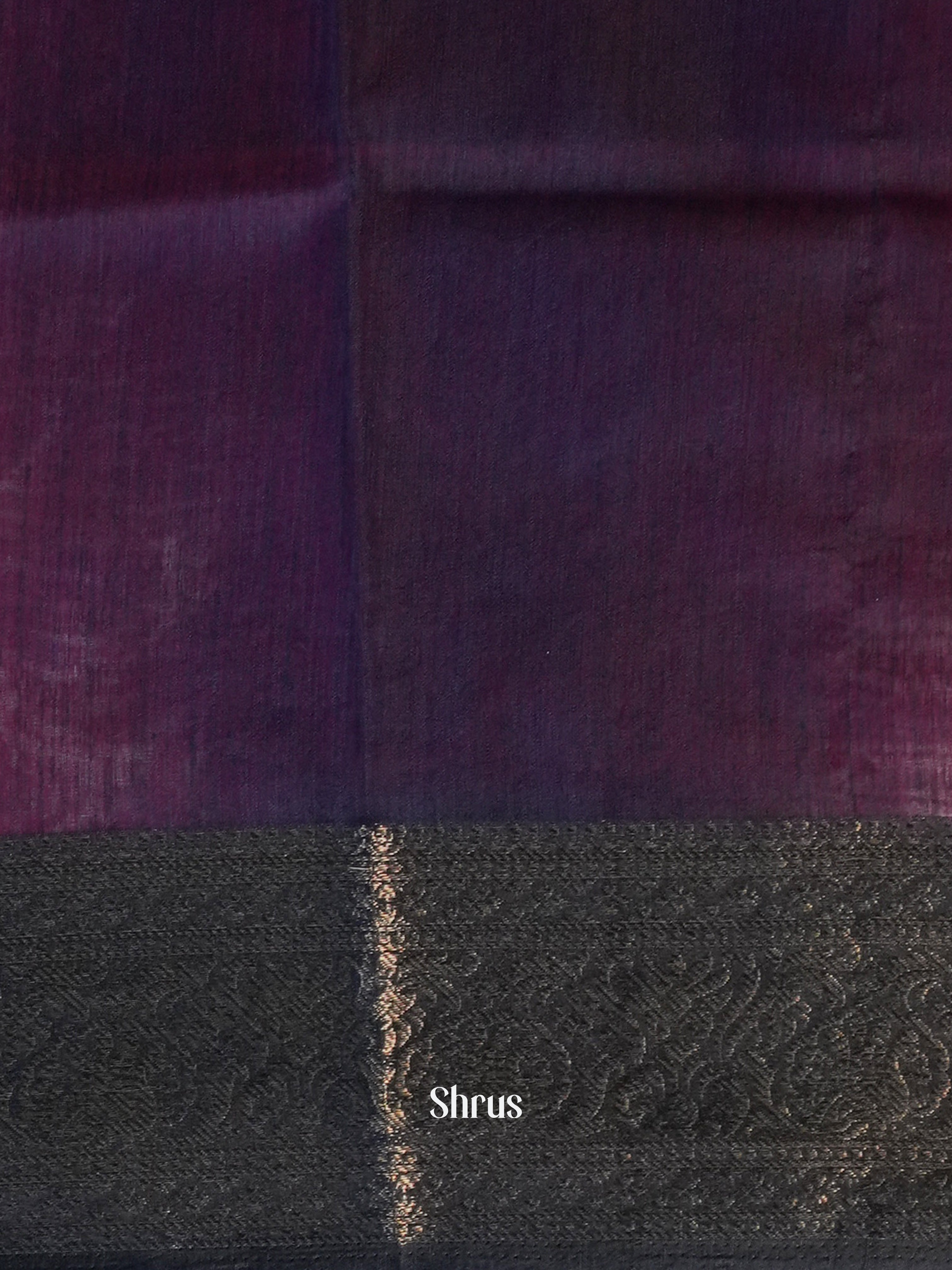 Pink & Violet- Semi Jute Saree - Shop on Shrus.com