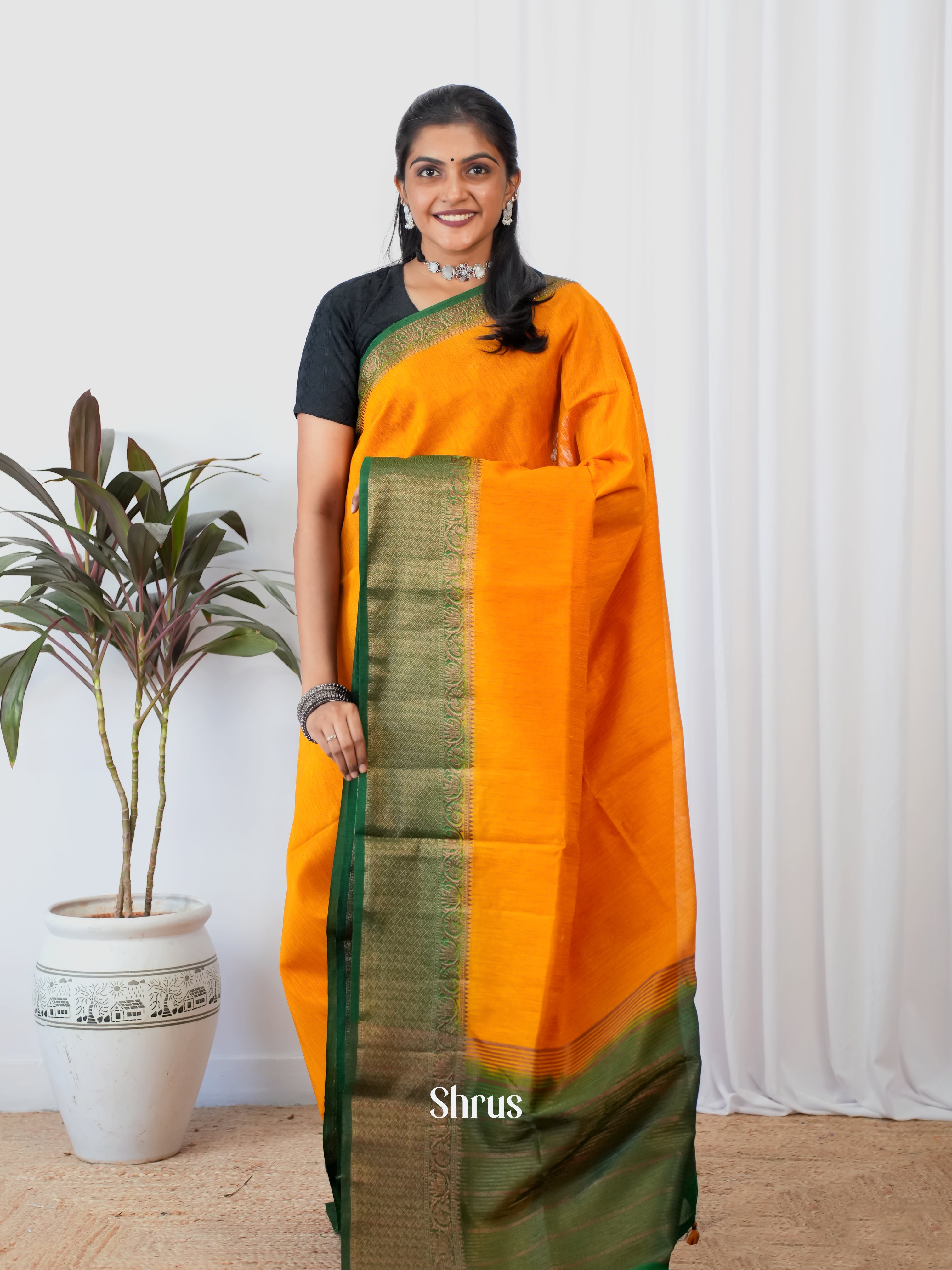 CIS28525 - Semi Jute Saree - Shop on Shrus.com