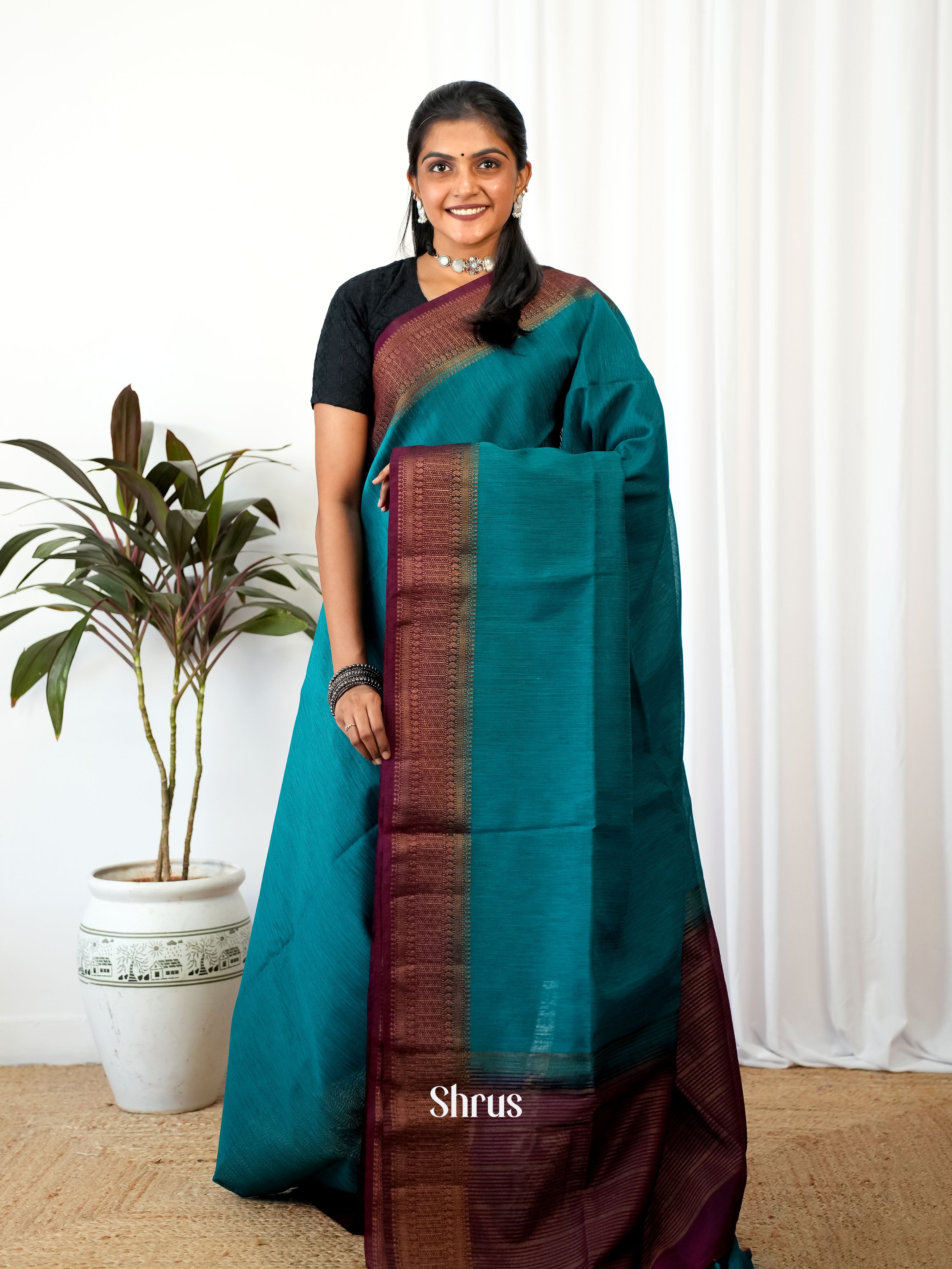 Blue & Purple - Semi Jute - Shop on Shrus.com