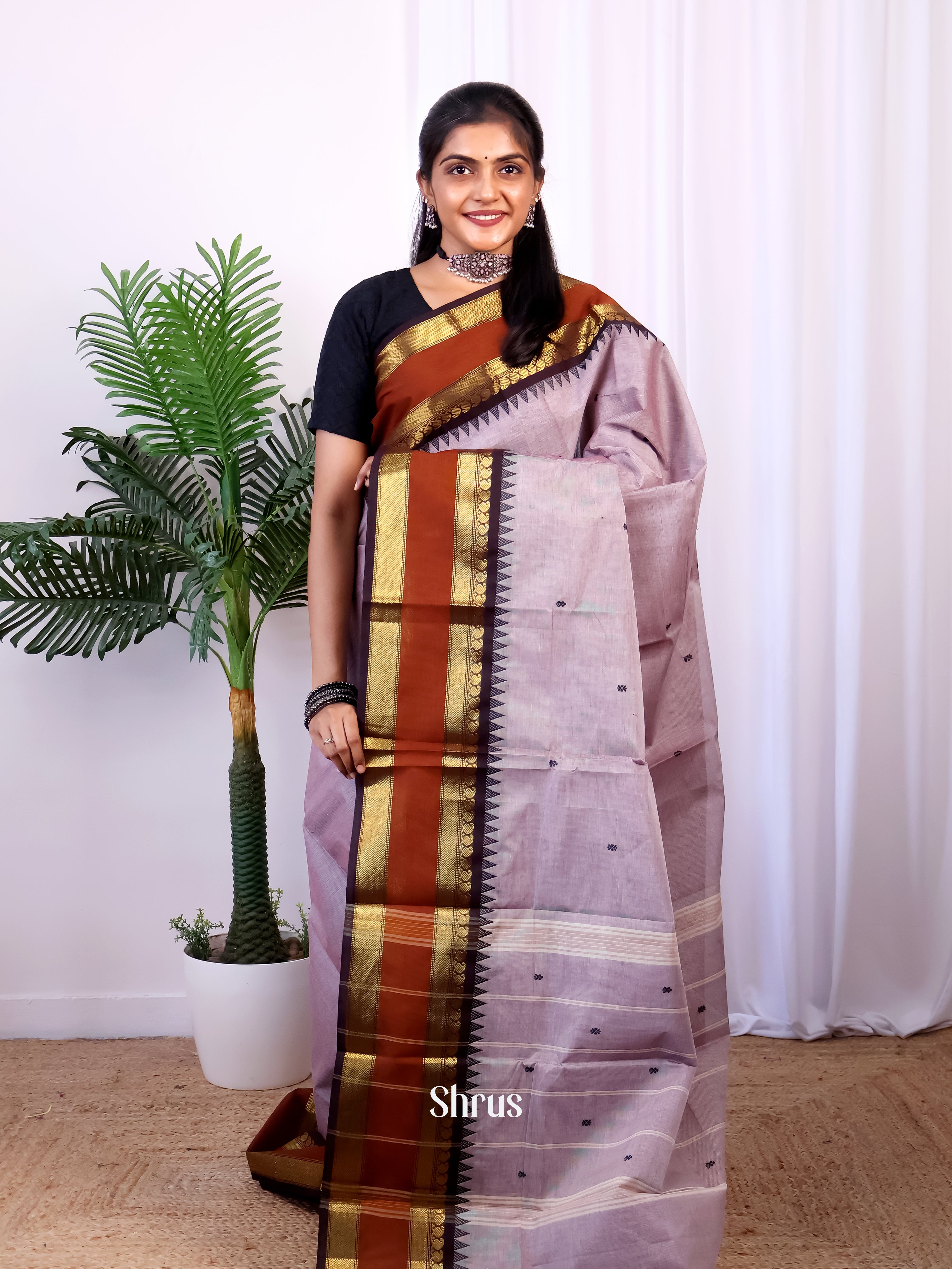 CIS28628 - Chettinad Cotton Saree - Shop on Shrus.com