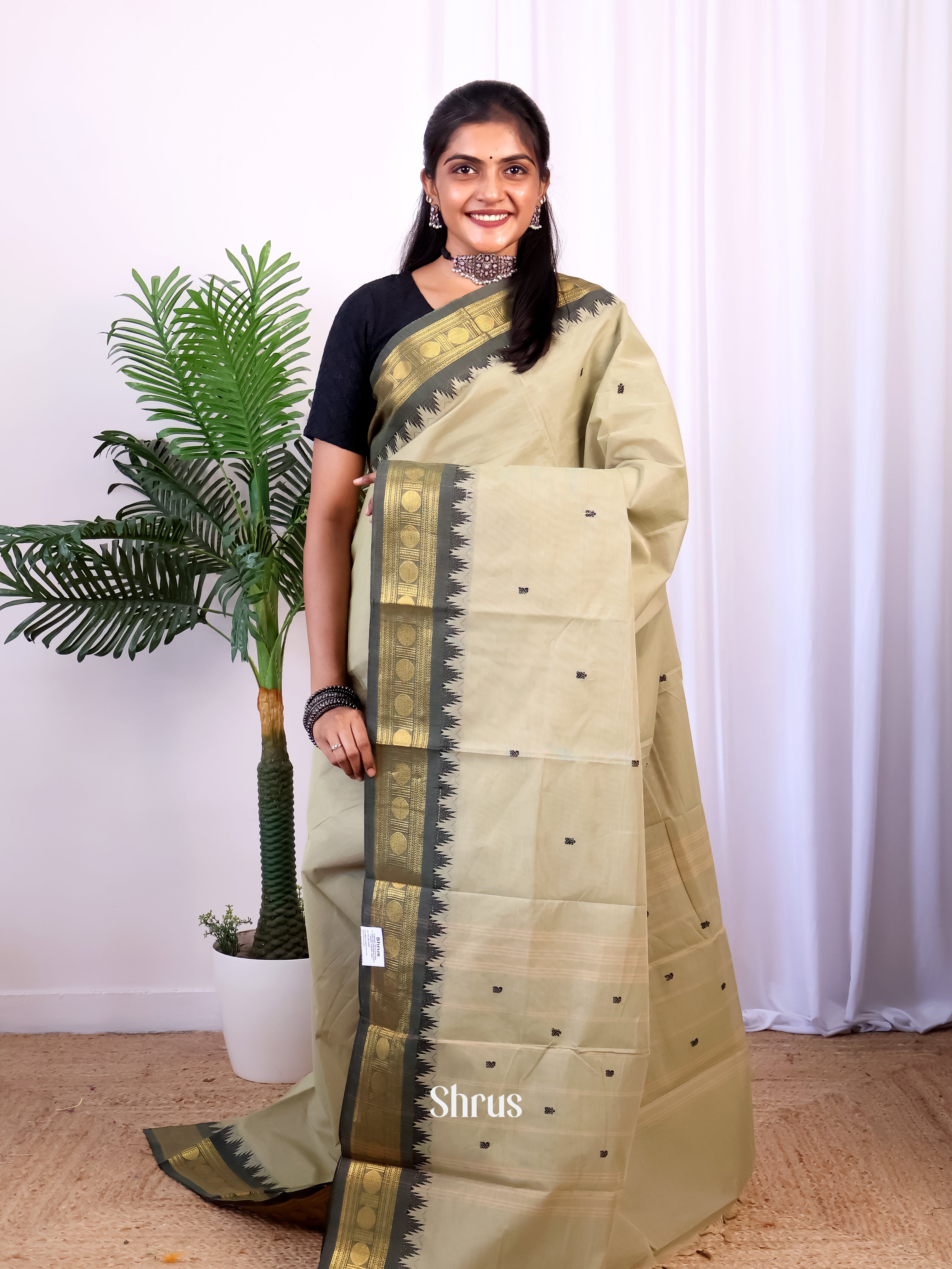 CIS28687 - Chettinad Cotton Saree - Shop on Shrus.com