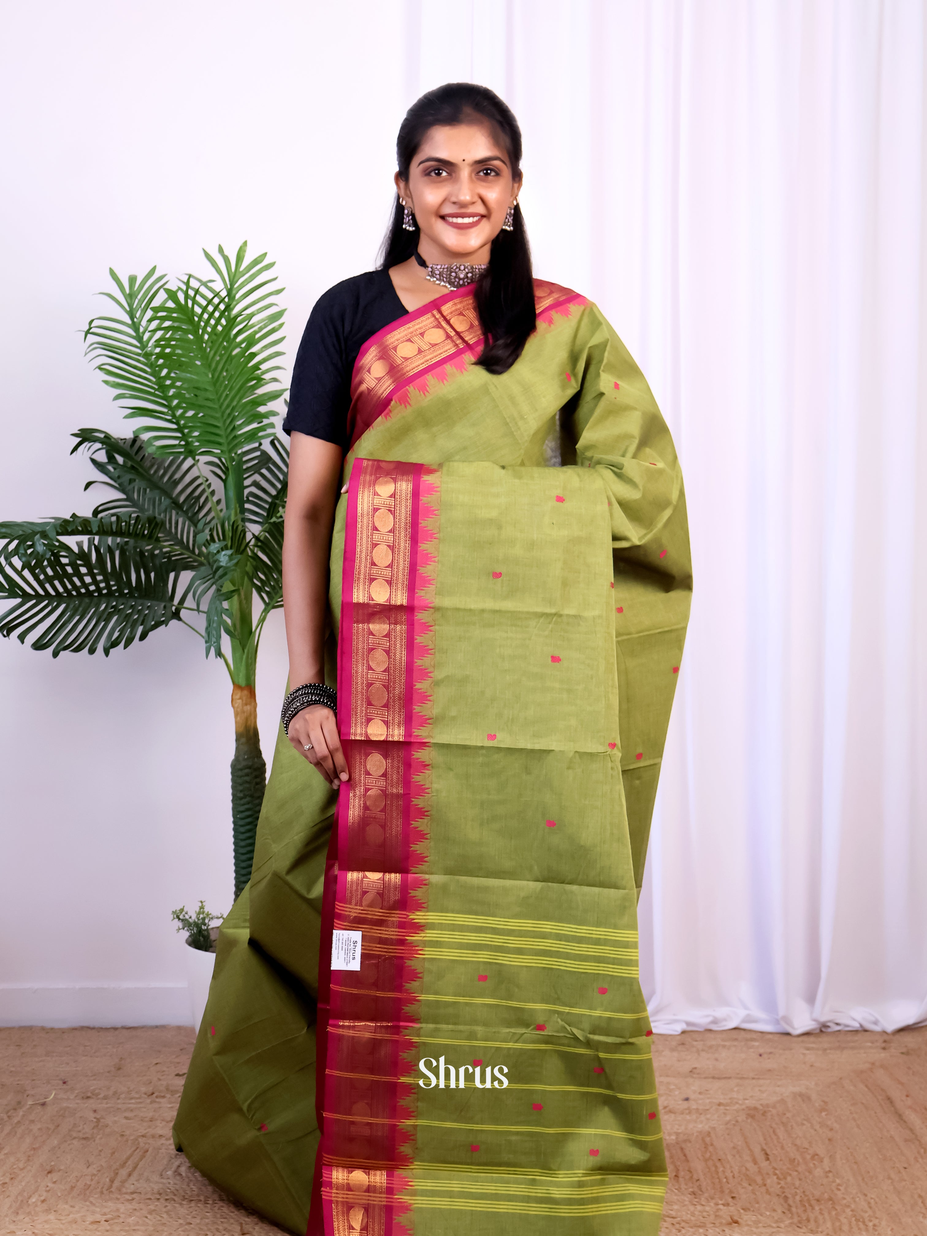 CIS28691 - Chettinad Cotton Saree - Shop on Shrus.com