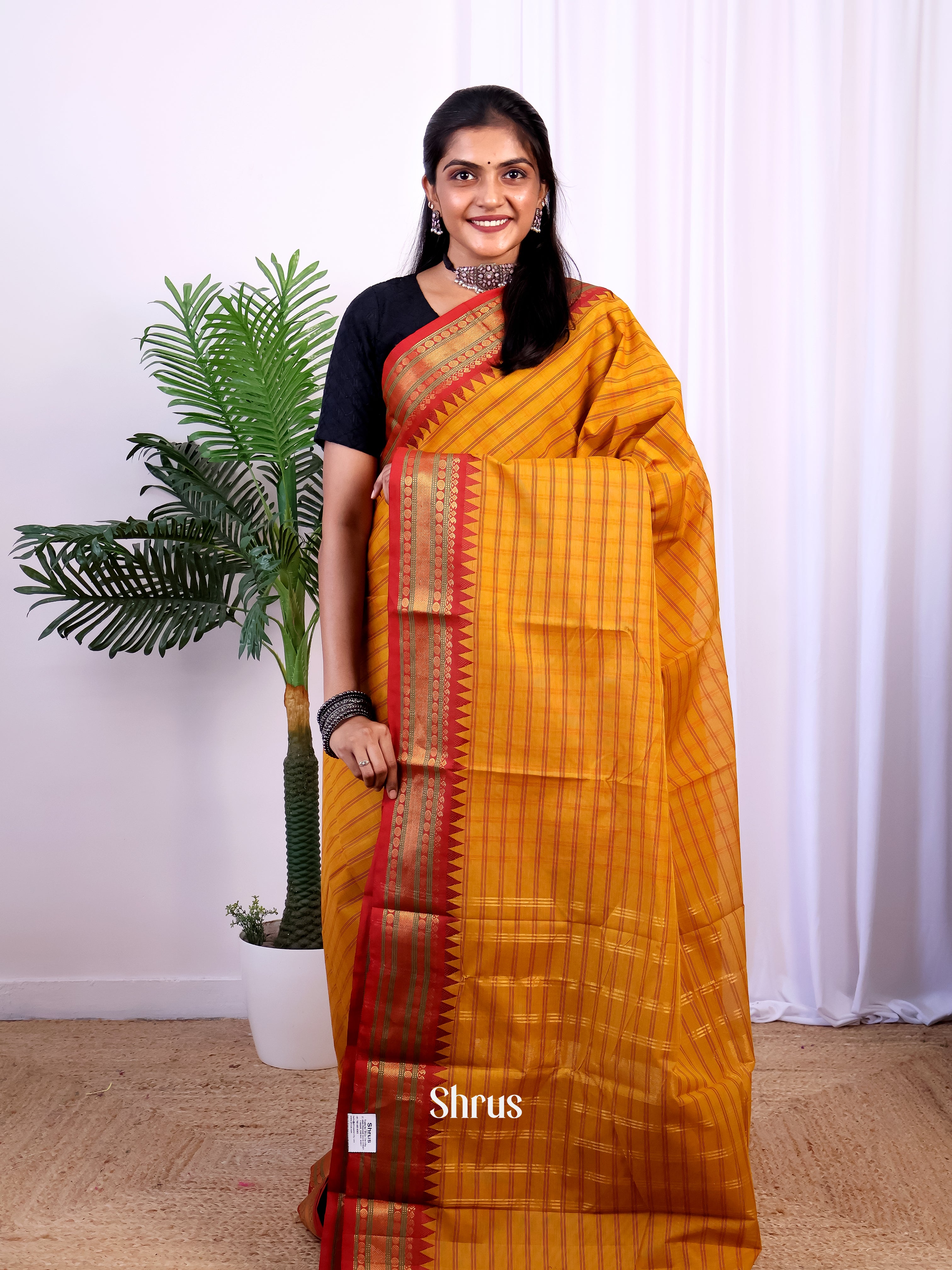 CIS28712 - Chettinad Cotton Saree - Shop on Shrus.com