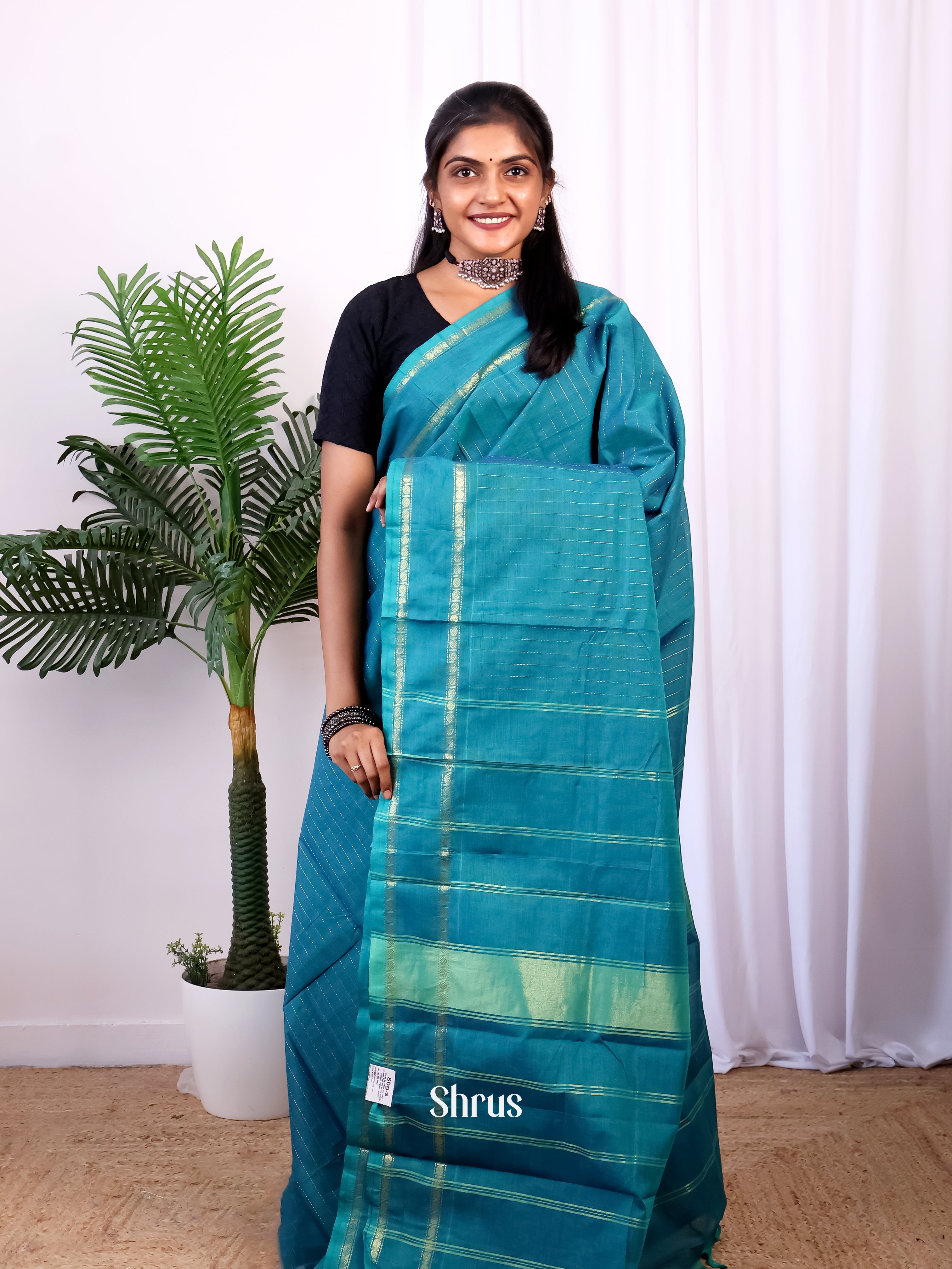 CIS28720 - Chettinad Cotton Saree - Shop on Shrus.com