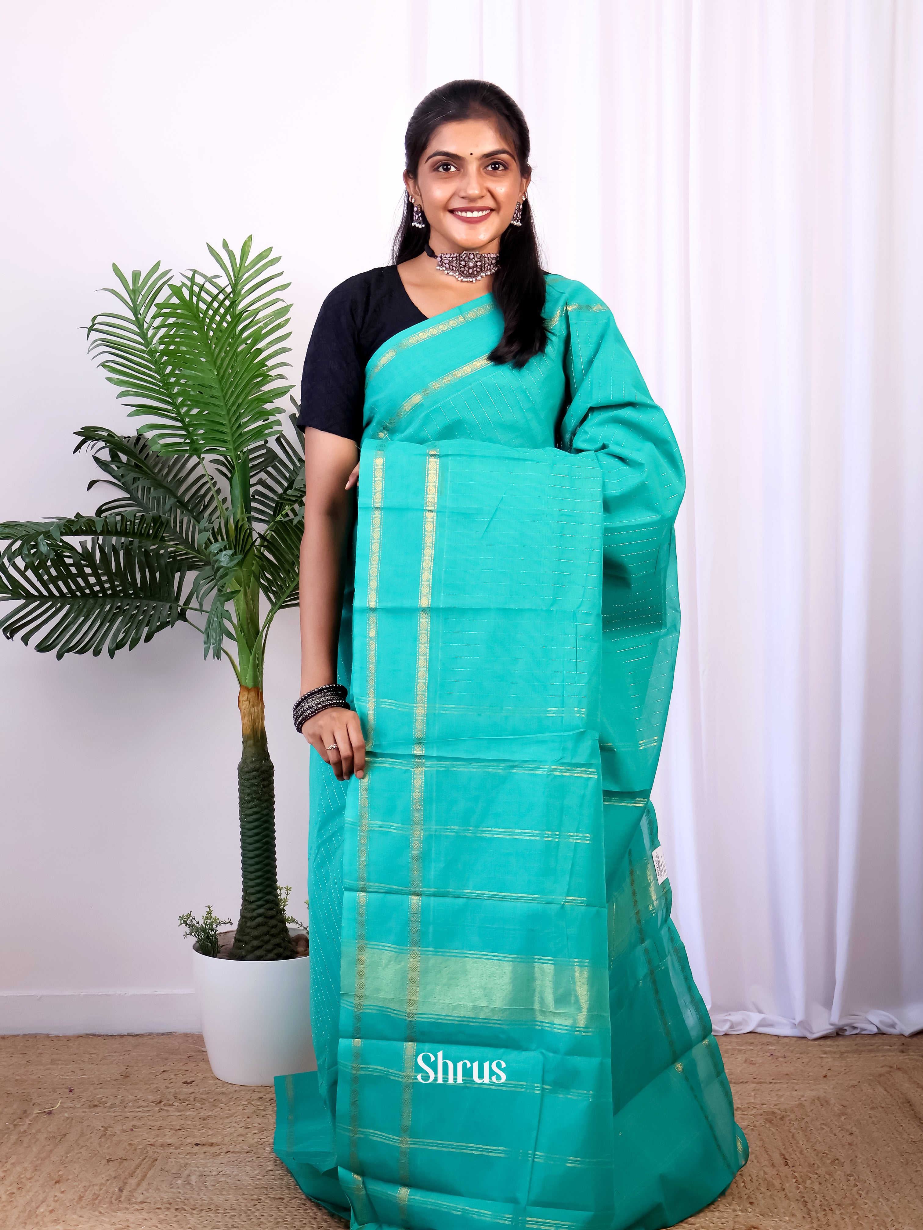 CIS28723 - Chettinad Cotton Saree - Shop on Shrus.com