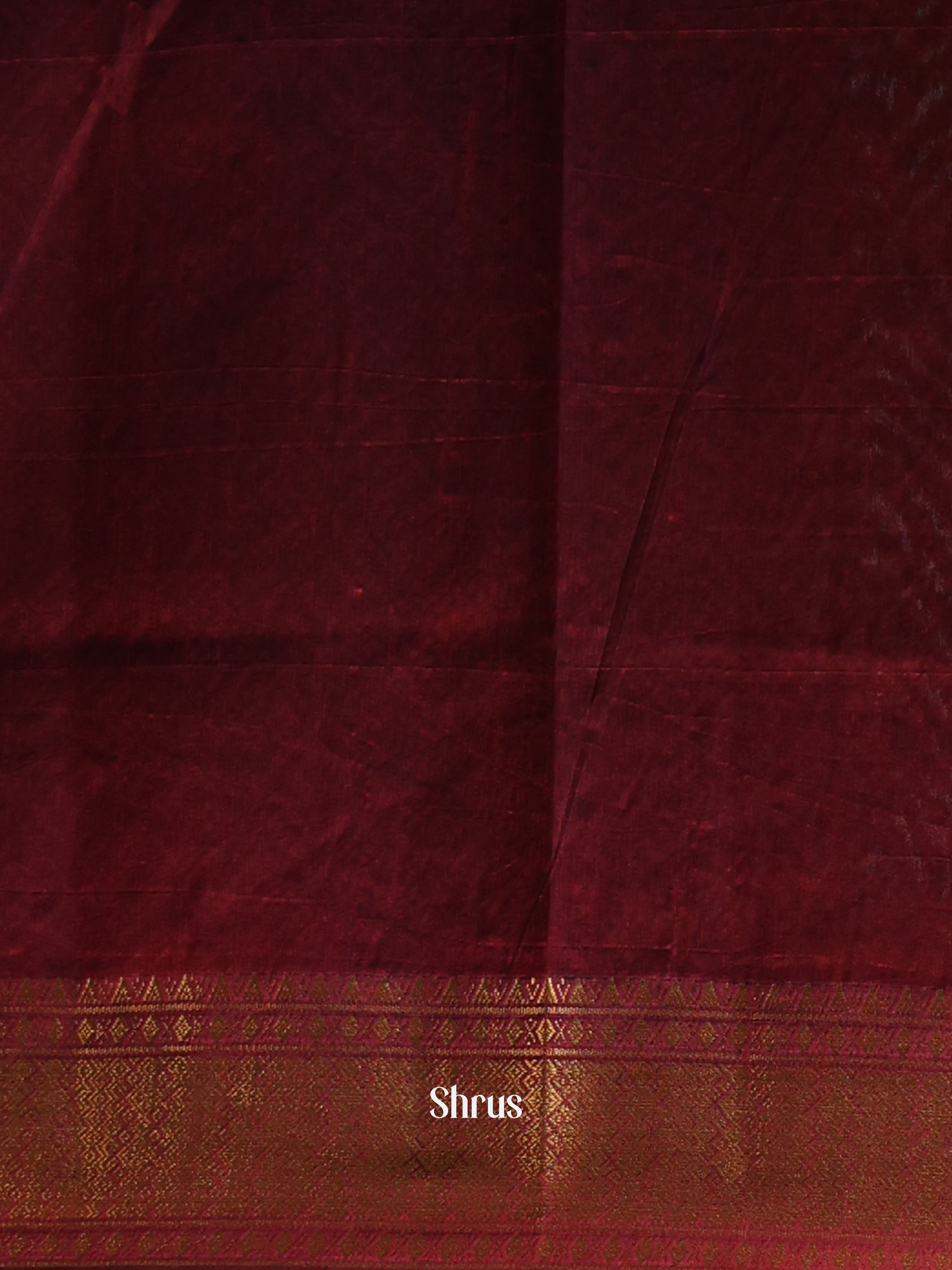 Black & Maroon - Semi patola saree - Shop on Shrus.com