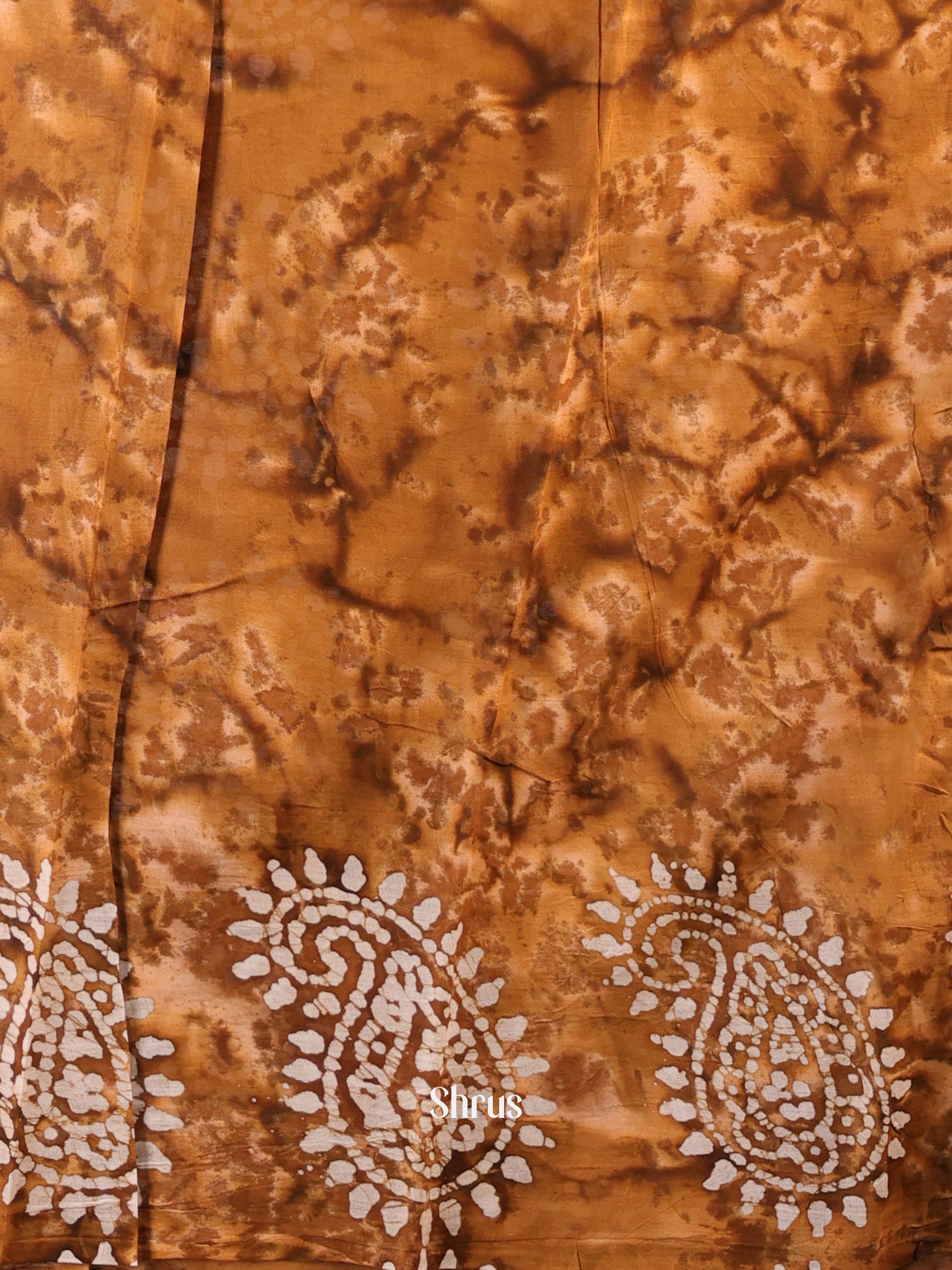 Mustard - Cotton Saree - Shop on Shrus.com