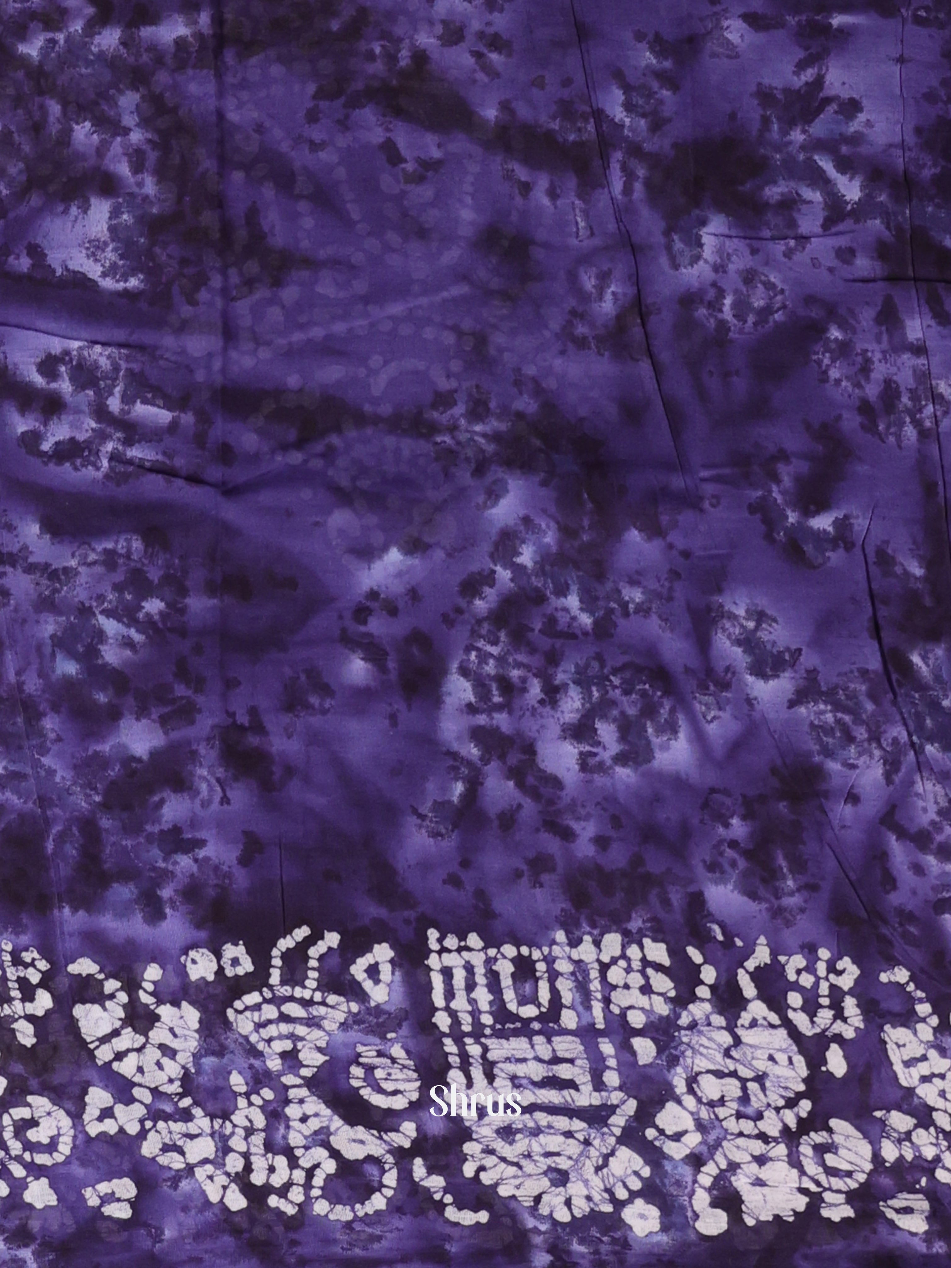 Violet - Cotton Saree - Shop on Shrus.com