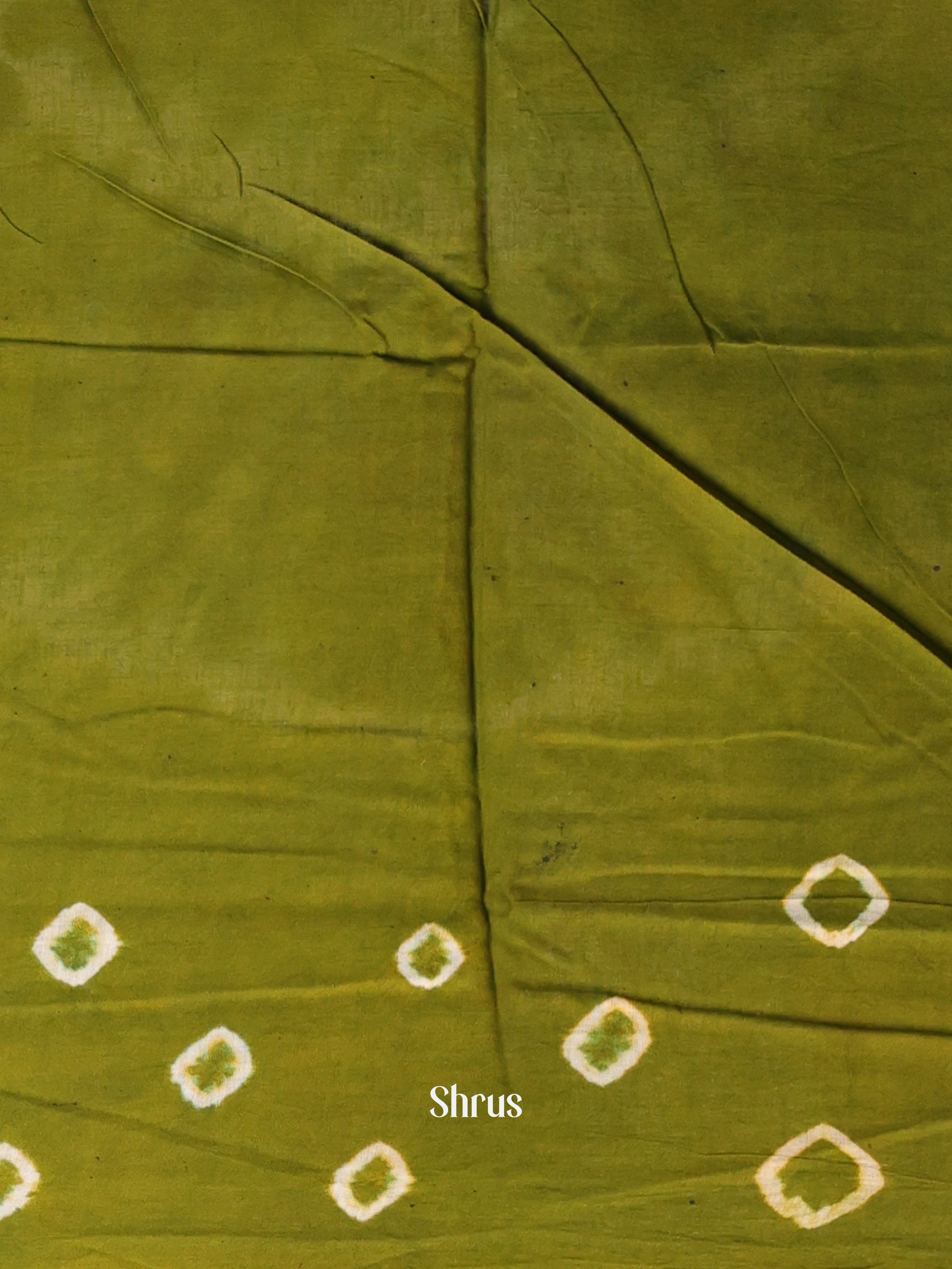Black & Green - Cotton Saree - Shop on Shrus.com