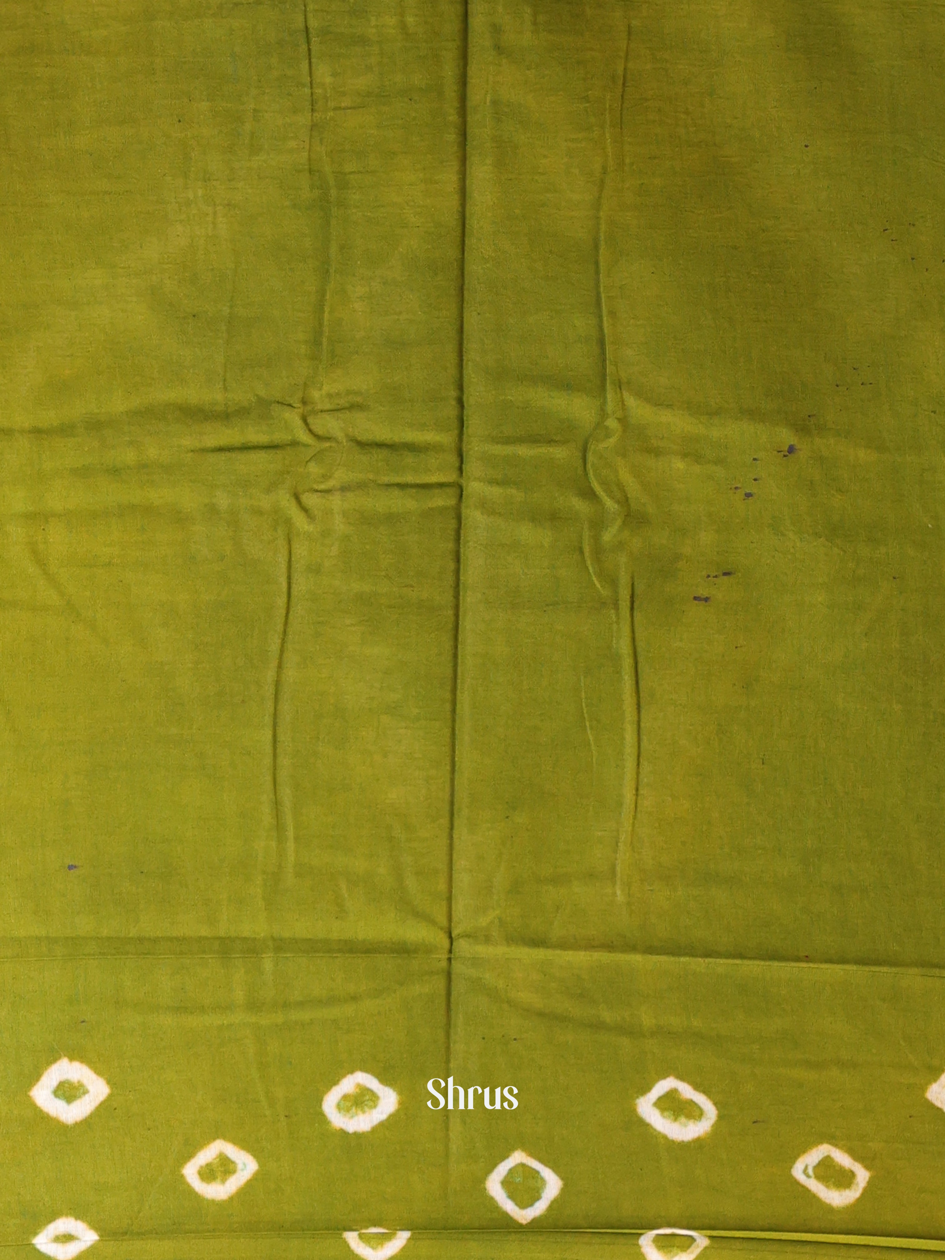 Brown & Green - Cotton Saree - Shop on Shrus.com