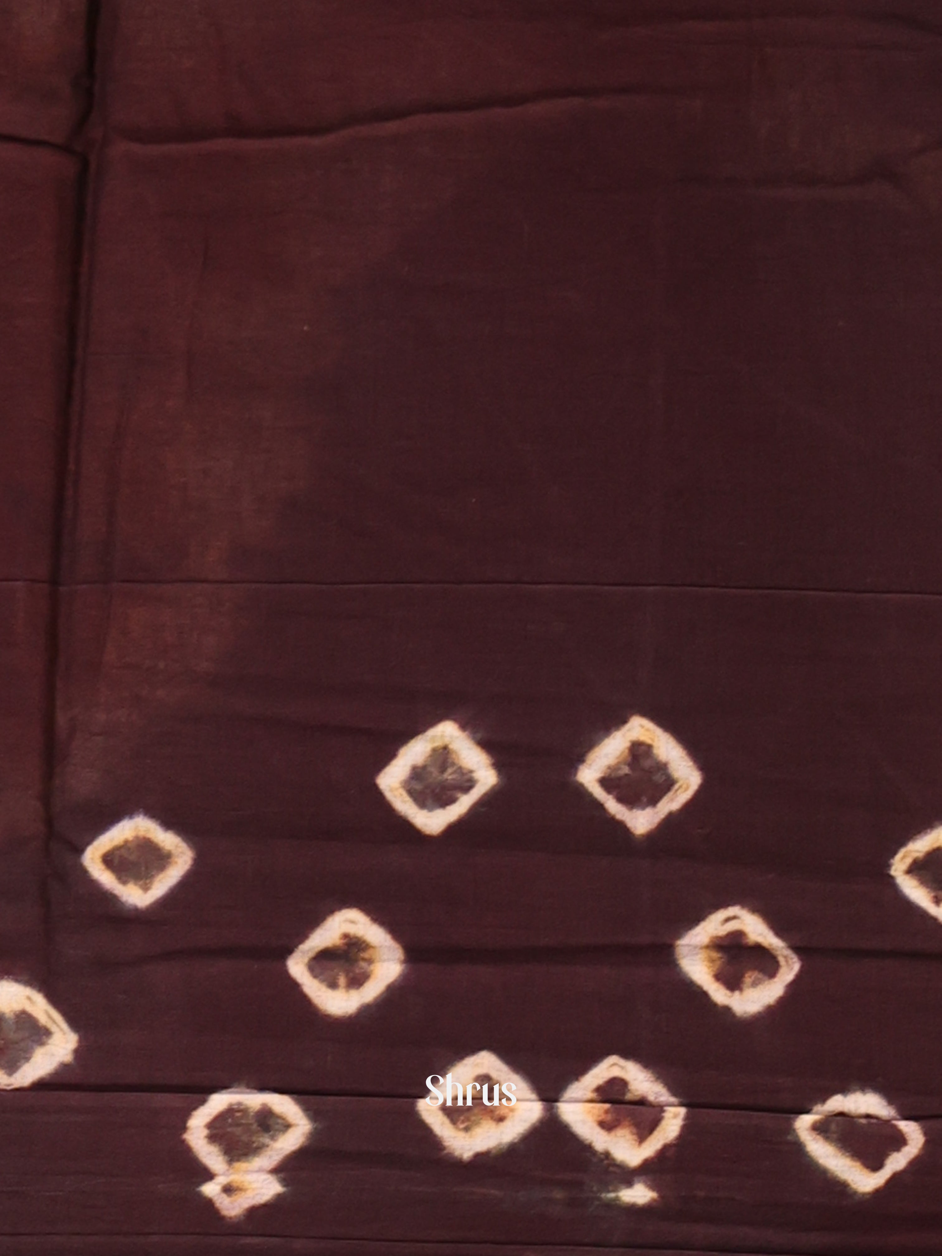 Brick & Brown - Cotton Saree - Shop on Shrus.com