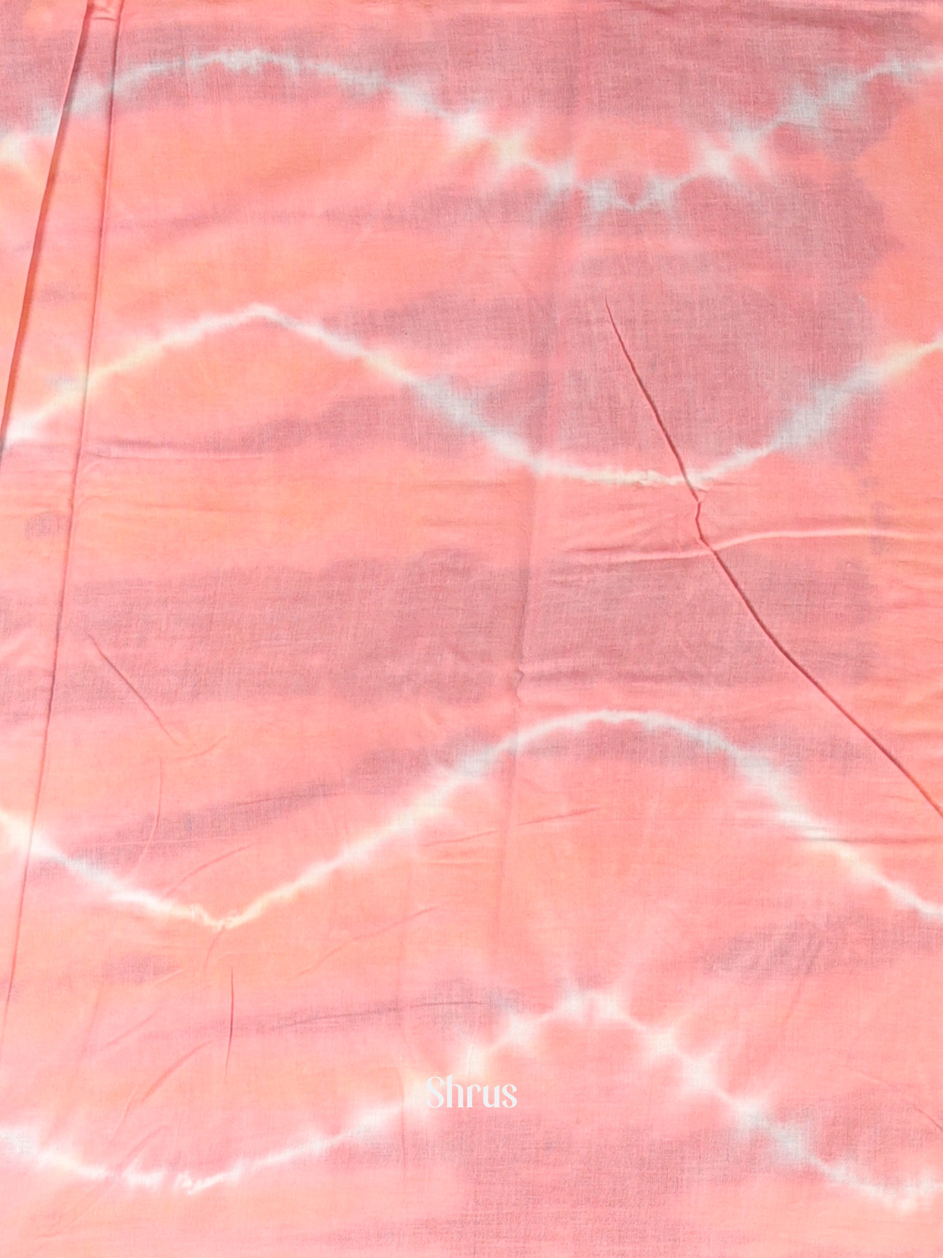 Pink & Yellow - Cotton Saree - Shop on Shrus.com